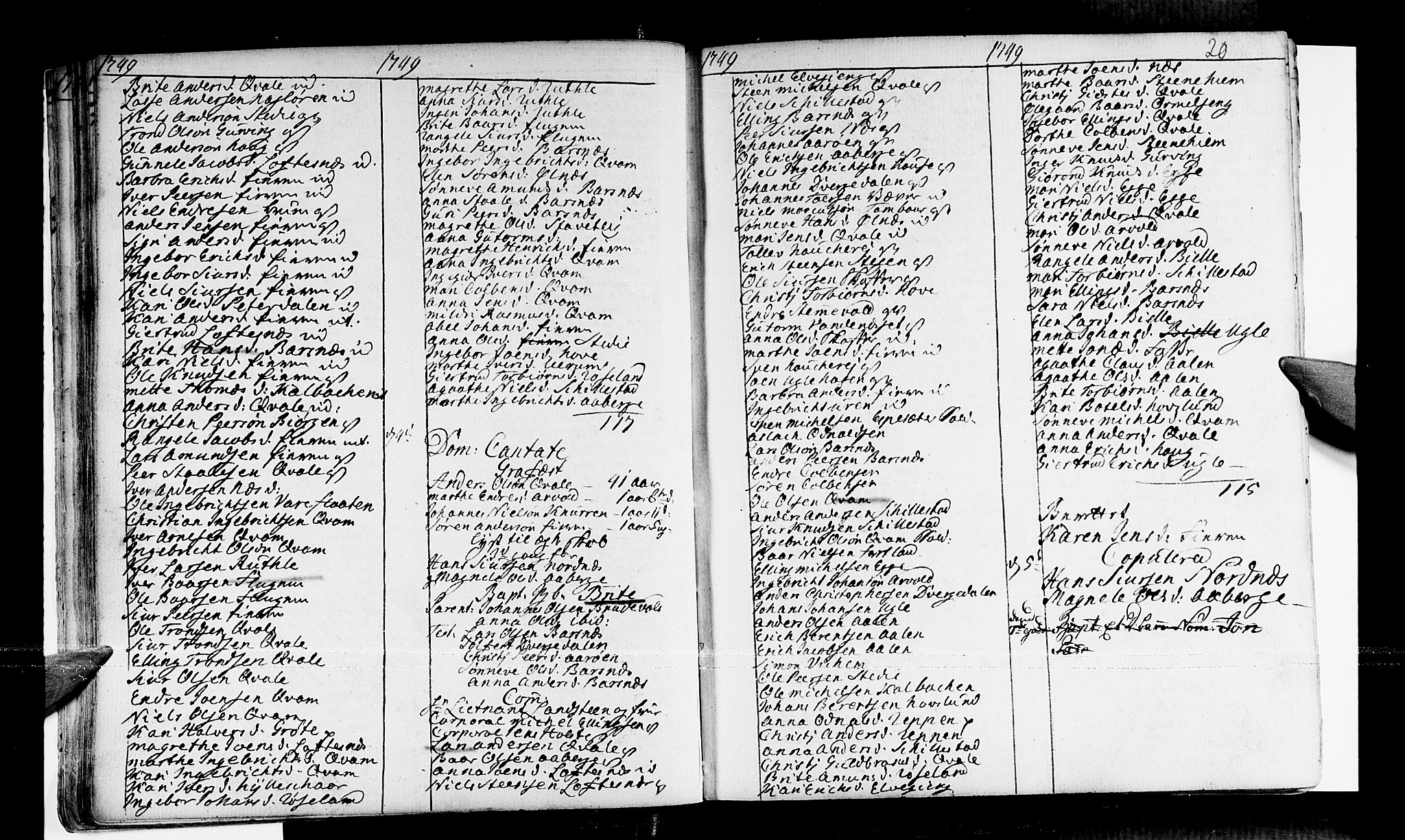 Sogndal sokneprestembete, AV/SAB-A-81301/H/Haa/Haaa/L0003: Parish register (official) no. A 3, 1747-1768, p. 20