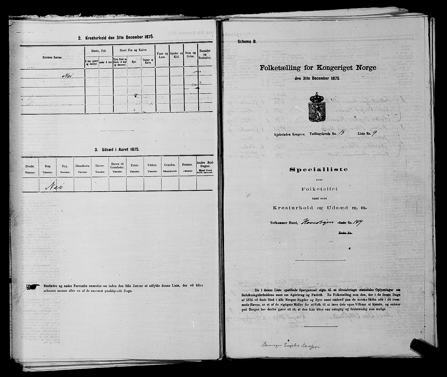 SAKO, 1875 census for 0801P Kragerø, 1875, p. 291