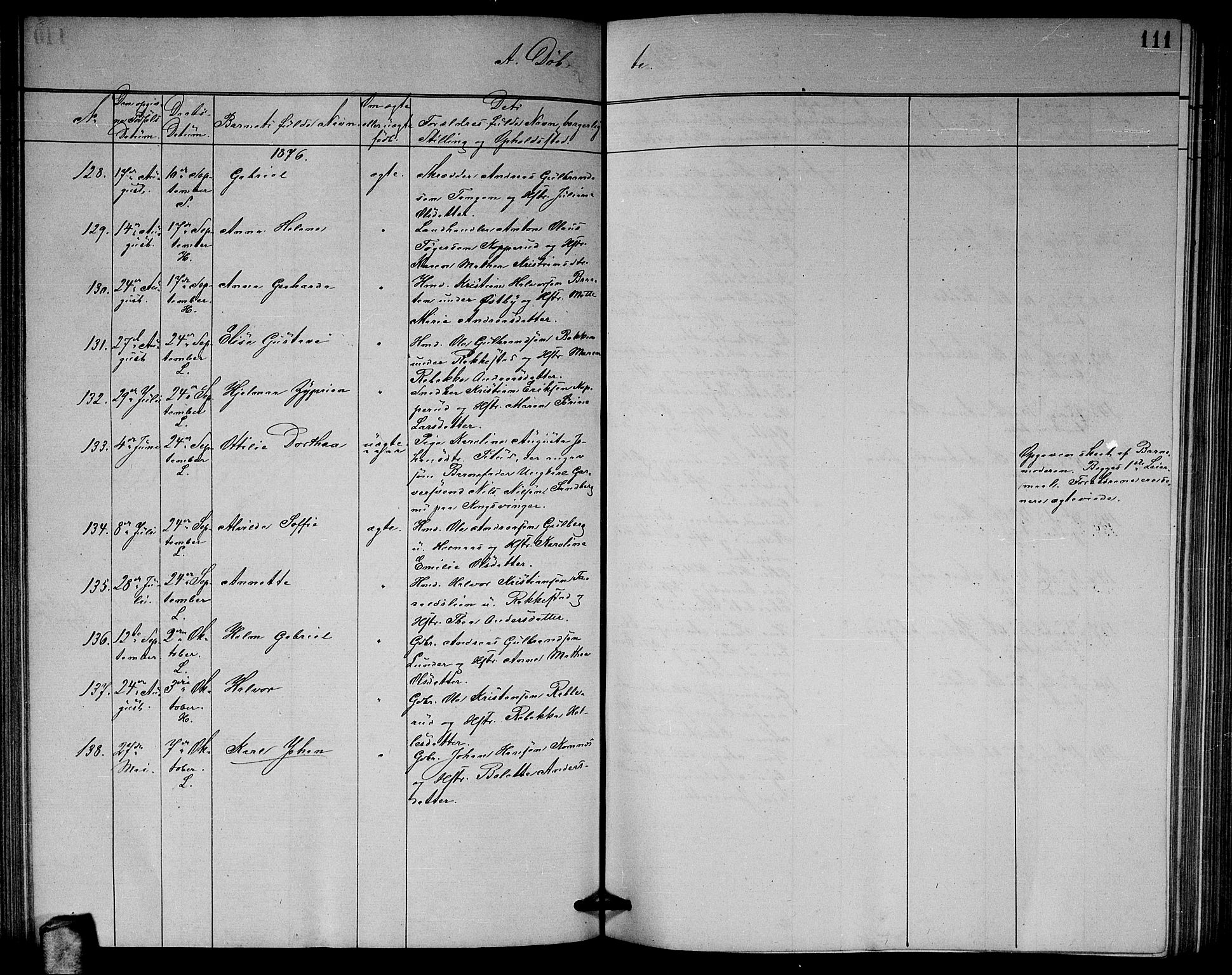 Høland prestekontor Kirkebøker, AV/SAO-A-10346a/G/Ga/L0006: Parish register (copy) no. I 6, 1869-1879, p. 111