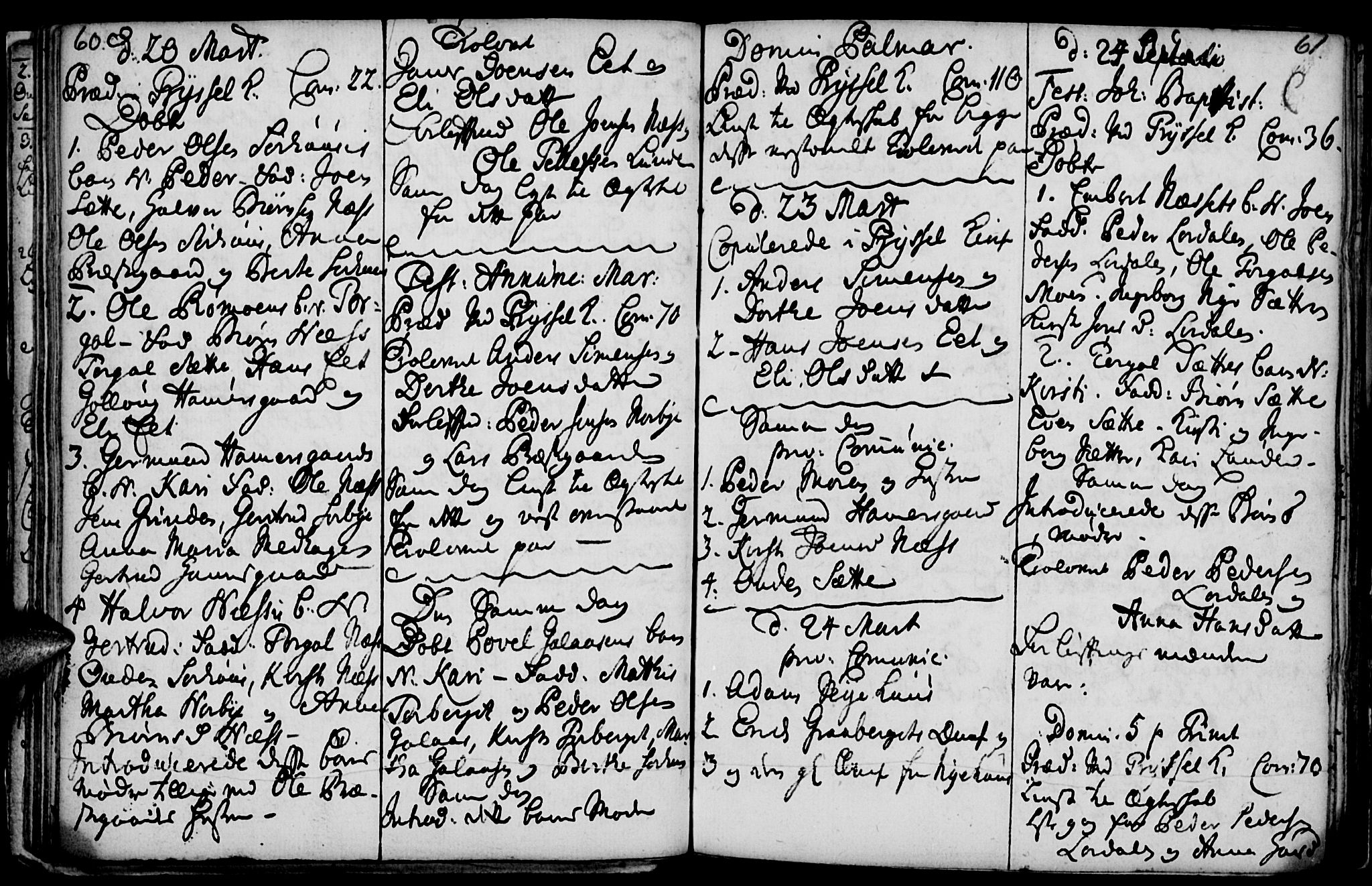 Elverum prestekontor, AV/SAH-PREST-044/H/Ha/Haa/L0001: Parish register (official) no. 1, 1730-1760, p. 60-61