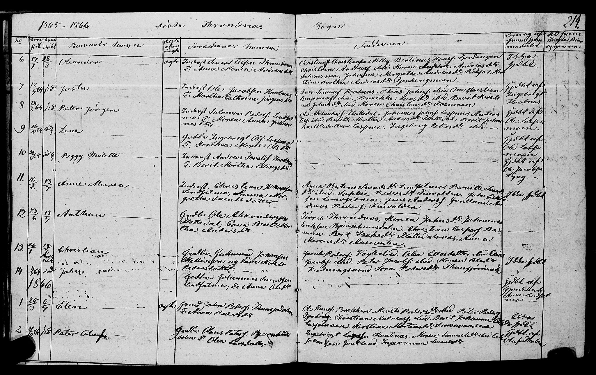 Ministerialprotokoller, klokkerbøker og fødselsregistre - Nord-Trøndelag, AV/SAT-A-1458/762/L0538: Parish register (official) no. 762A02 /2, 1833-1879, p. 214