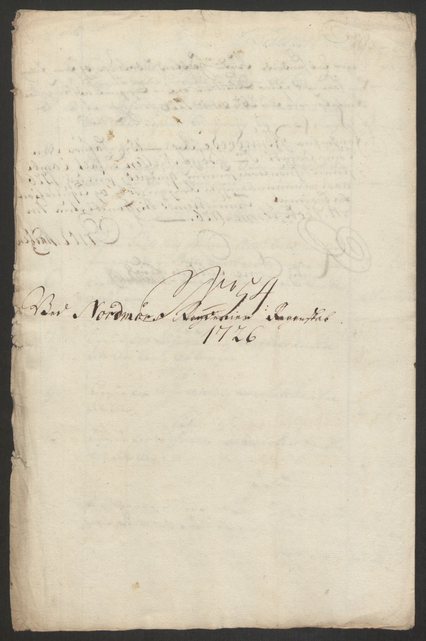 Rentekammeret inntil 1814, Reviderte regnskaper, Fogderegnskap, AV/RA-EA-4092/R56/L3759: Fogderegnskap Nordmøre, 1726, p. 285