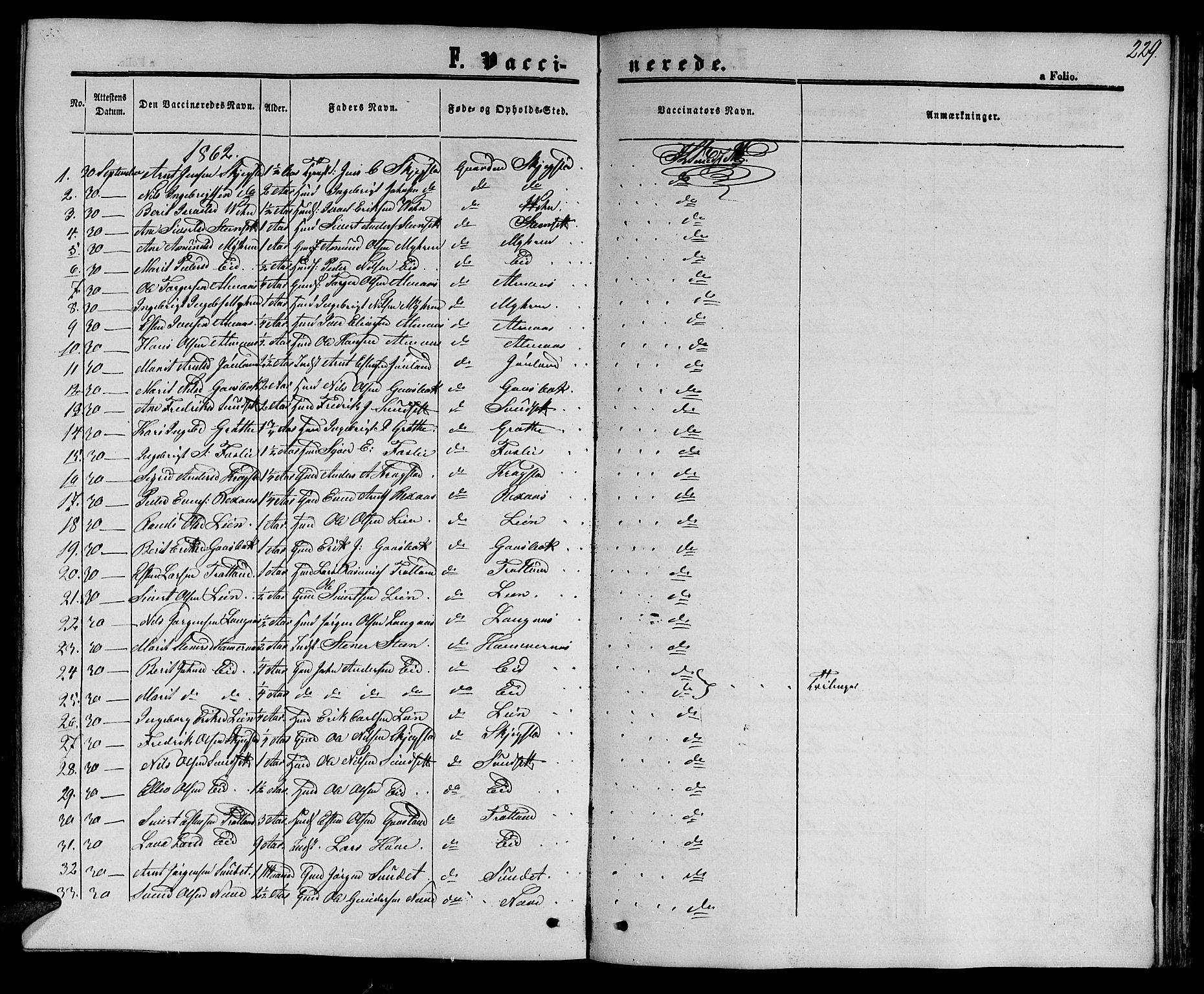 Ministerialprotokoller, klokkerbøker og fødselsregistre - Sør-Trøndelag, SAT/A-1456/694/L1131: Parish register (copy) no. 694C03, 1858-1886, p. 229