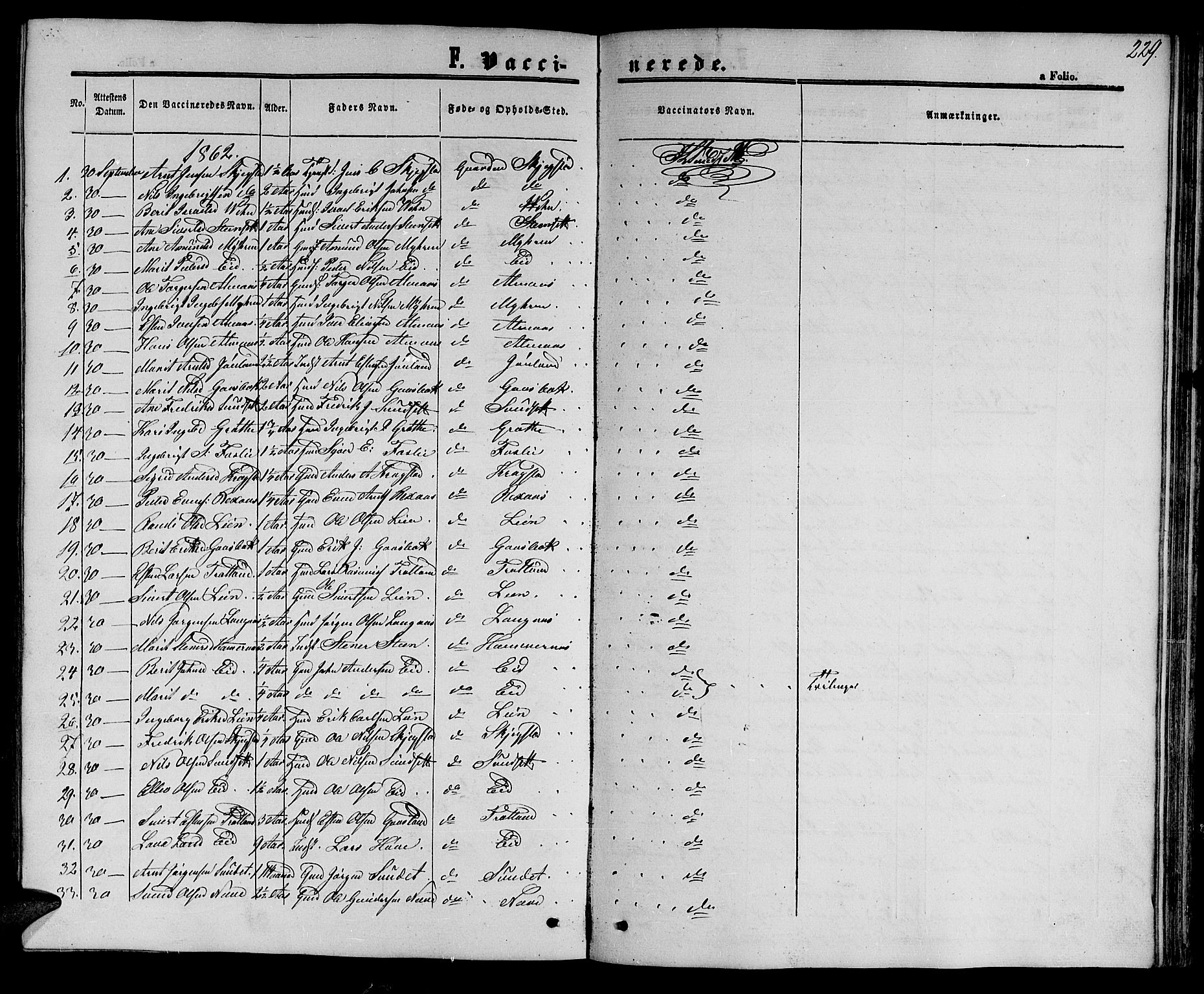 Ministerialprotokoller, klokkerbøker og fødselsregistre - Sør-Trøndelag, AV/SAT-A-1456/694/L1131: Parish register (copy) no. 694C03, 1858-1886, p. 229