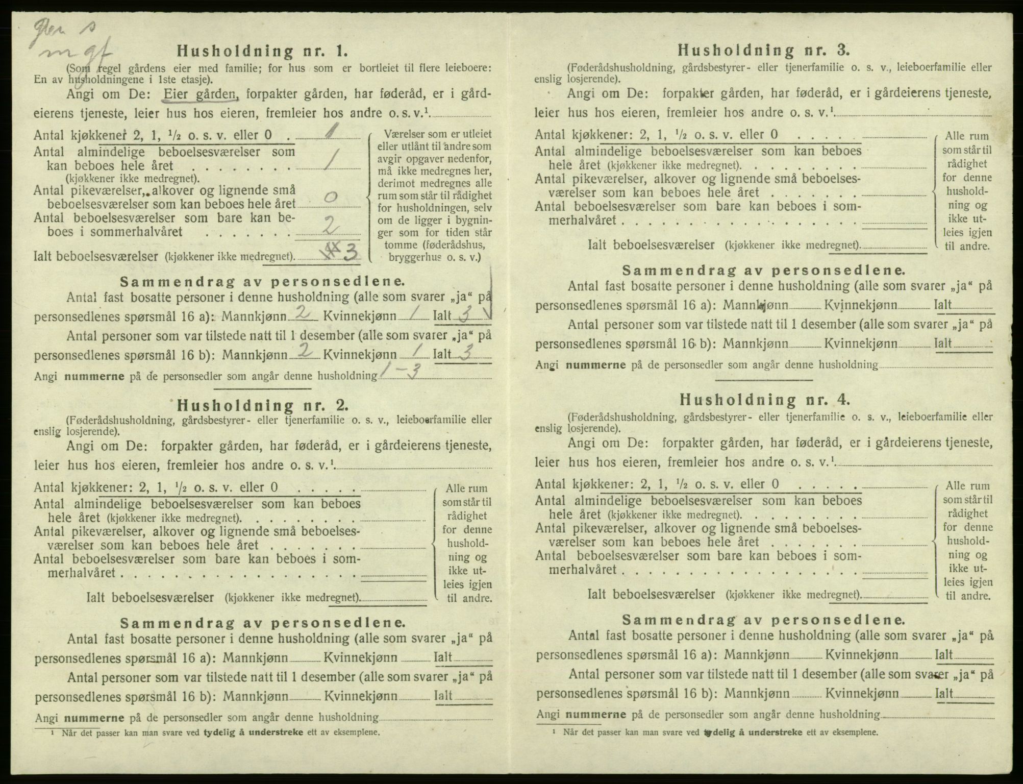 SAB, 1920 census for Hålandsdal, 1920, p. 96