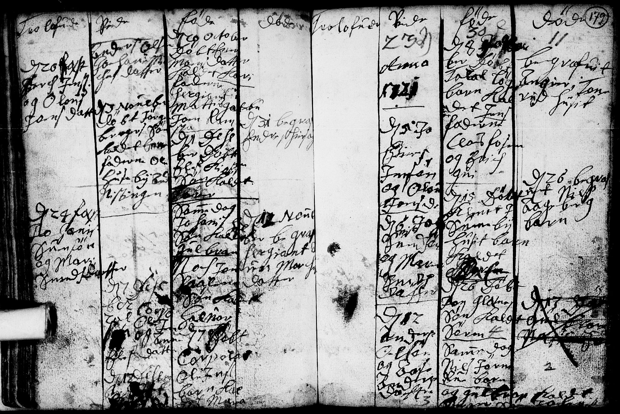 Spydeberg prestekontor Kirkebøker, AV/SAO-A-10924/F/Fa/L0001: Parish register (official) no. I 1, 1696-1738, p. 179