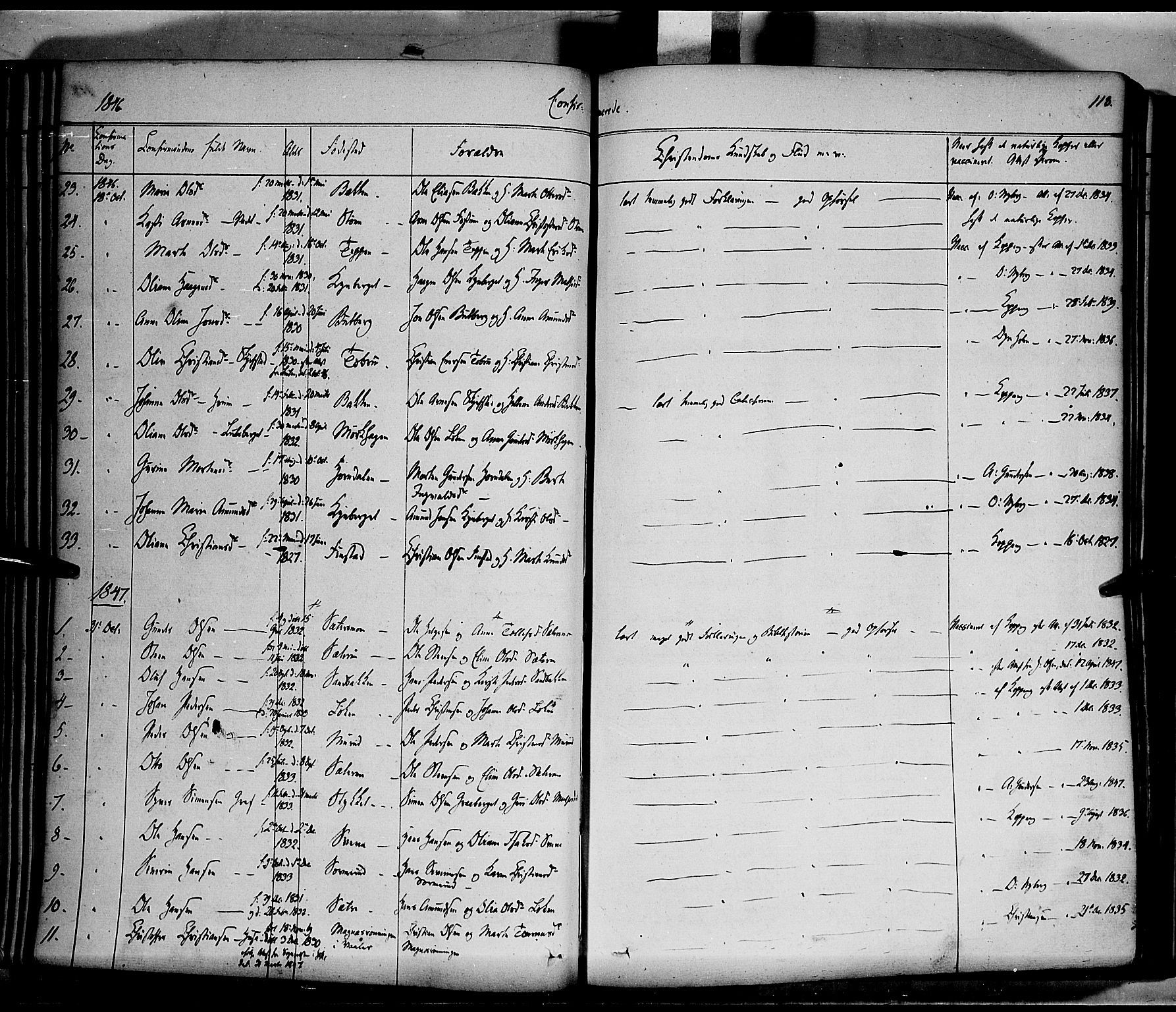 Elverum prestekontor, AV/SAH-PREST-044/H/Ha/Haa/L0009: Parish register (official) no. 9, 1843-1856, p. 118