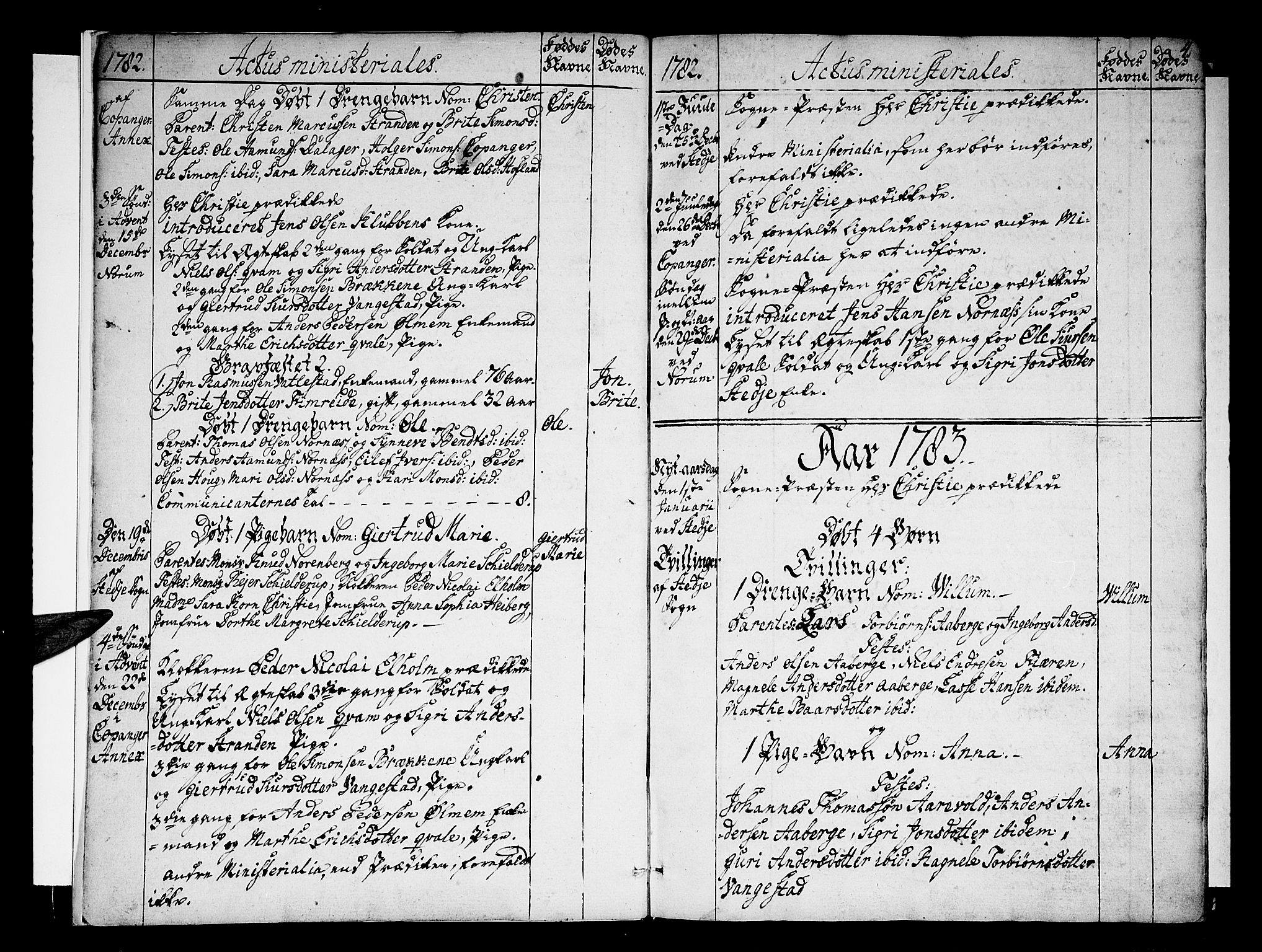 Sogndal sokneprestembete, SAB/A-81301/H/Haa/Haaa/L0007: Parish register (official) no. A 7, 1782-1795, p. 4