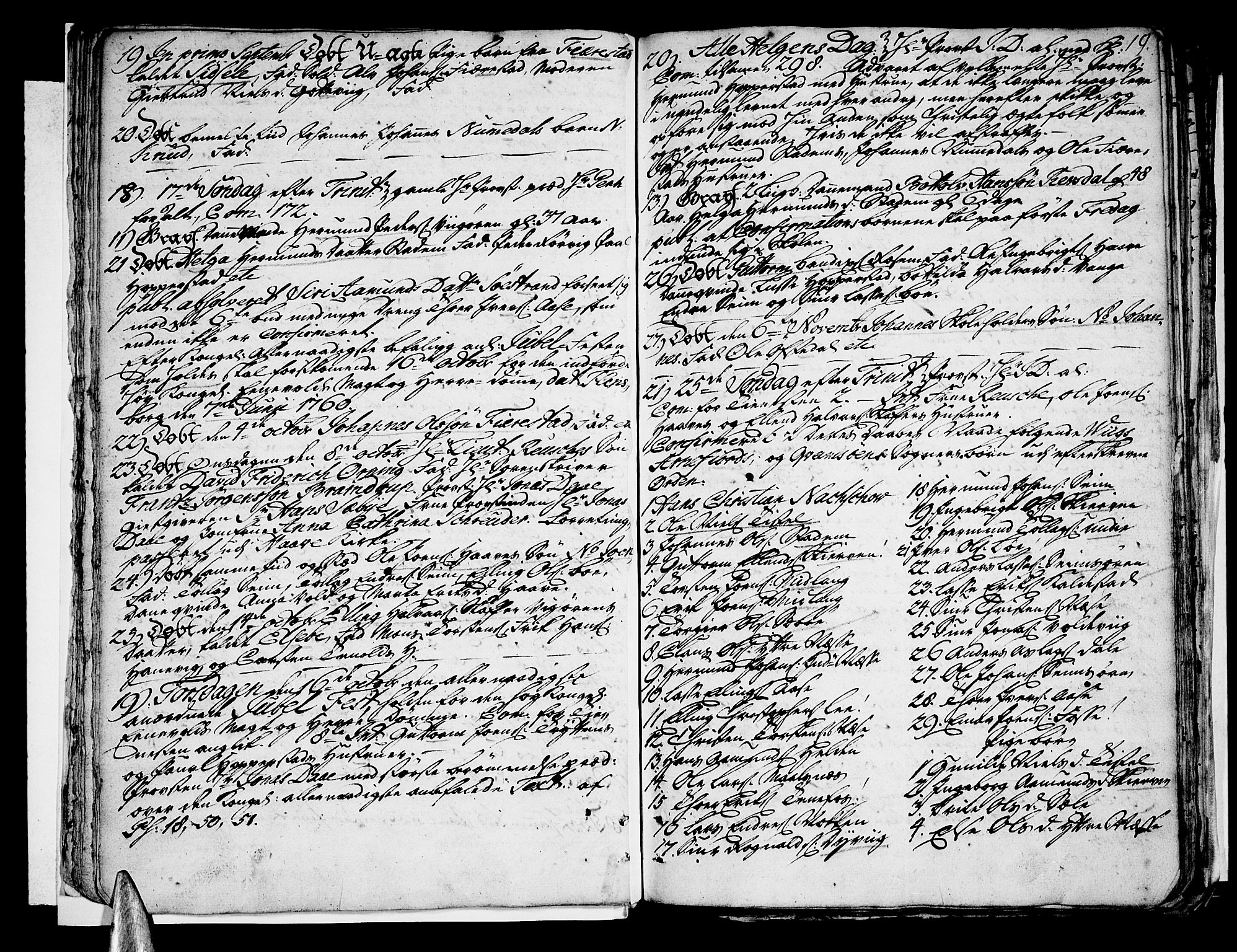 Vik sokneprestembete, AV/SAB-A-81501/H/Haa/Haaa/L0003: Parish register (official) no. A 3 / 1, 1755-1771, p. 19