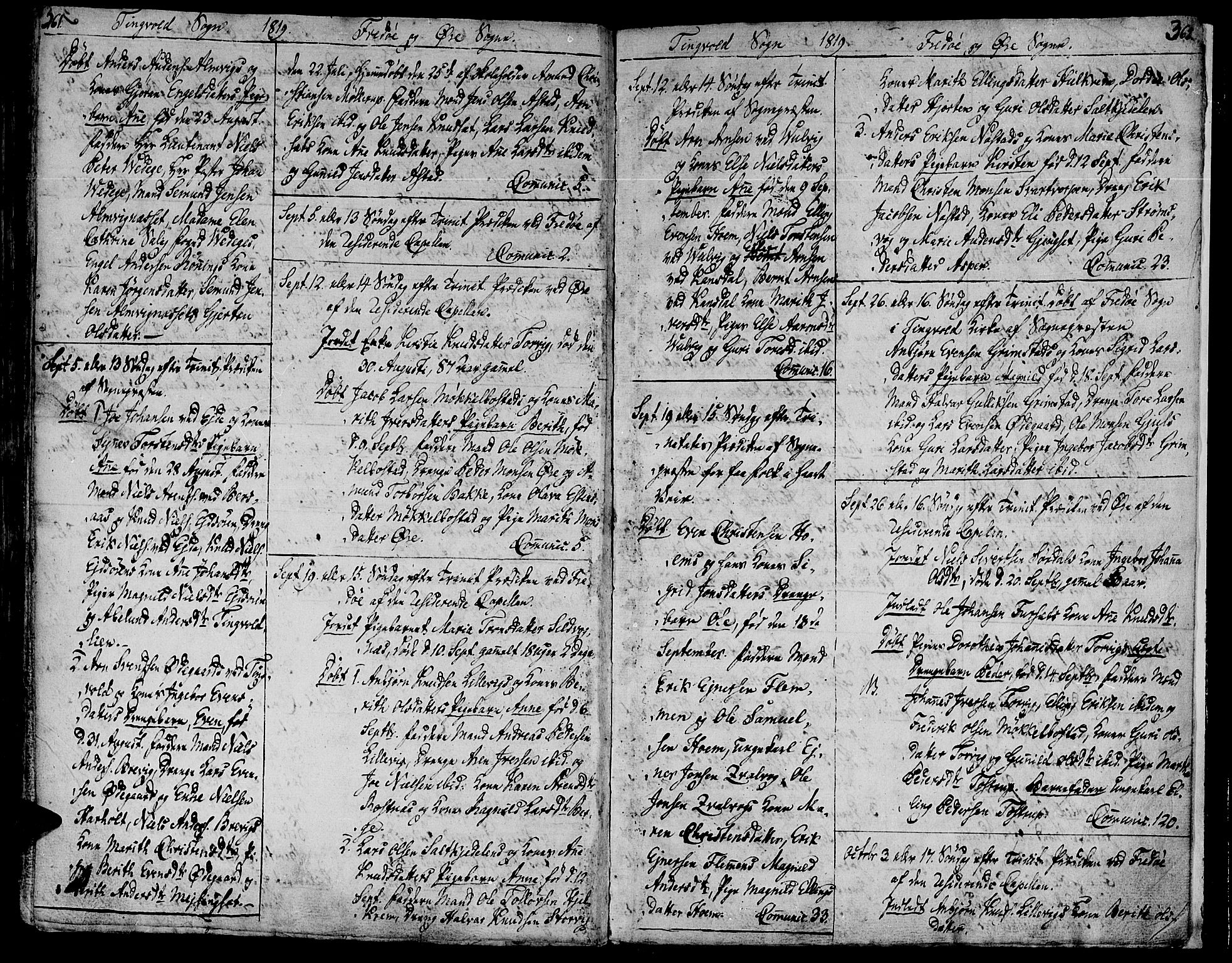 Ministerialprotokoller, klokkerbøker og fødselsregistre - Møre og Romsdal, SAT/A-1454/586/L0981: Parish register (official) no. 586A07, 1794-1819, p. 361-362