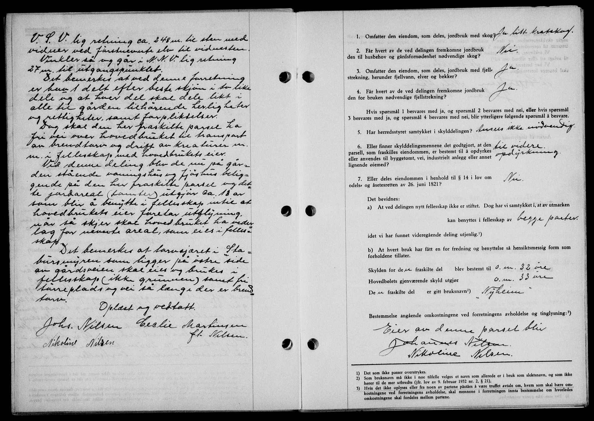 Lofoten sorenskriveri, SAT/A-0017/1/2/2C/L0008a: Mortgage book no. 8a, 1940-1941, Diary no: : 1247/1941