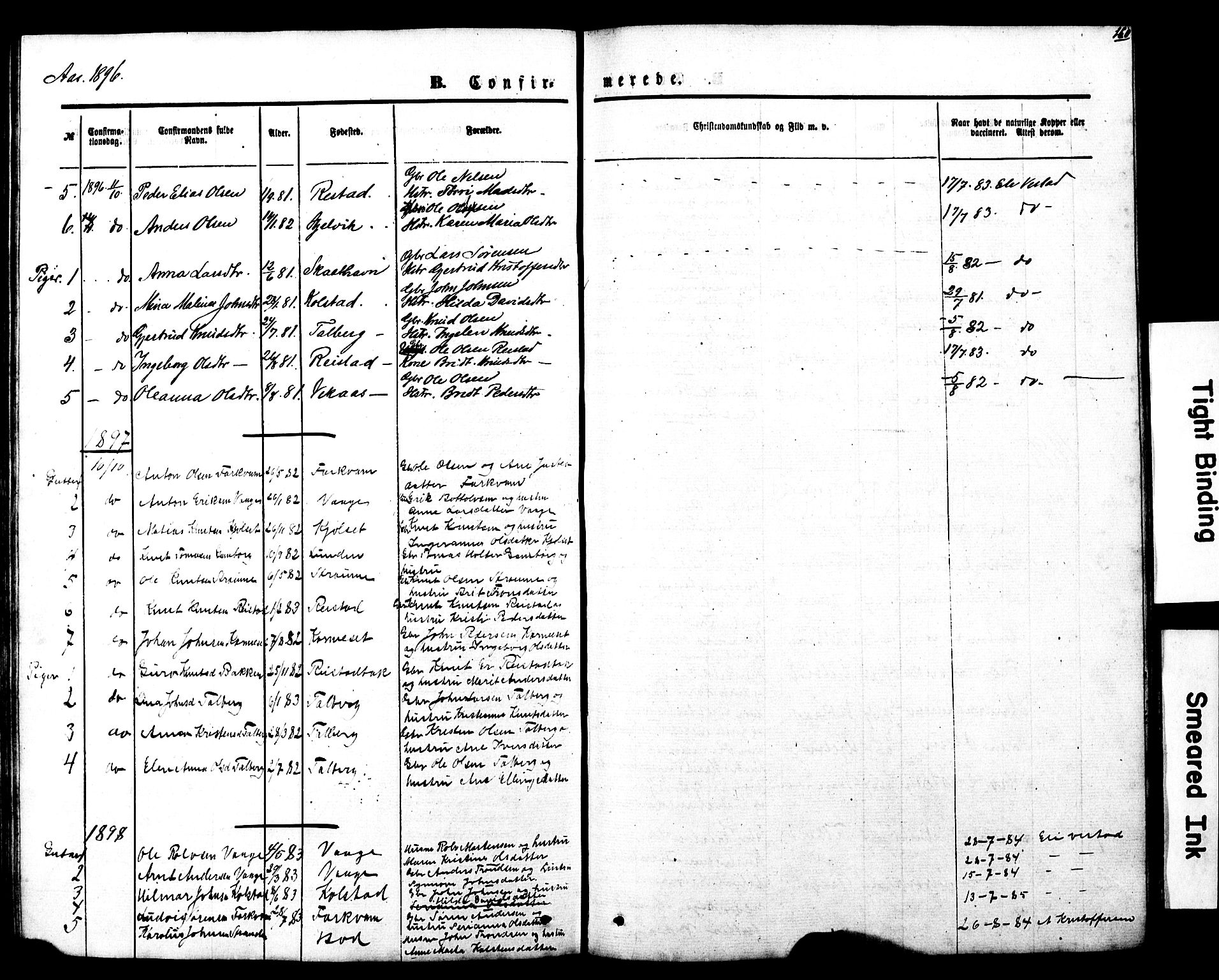 Ministerialprotokoller, klokkerbøker og fødselsregistre - Møre og Romsdal, SAT/A-1454/550/L0618: Parish register (copy) no. 550C01, 1870-1927, p. 160
