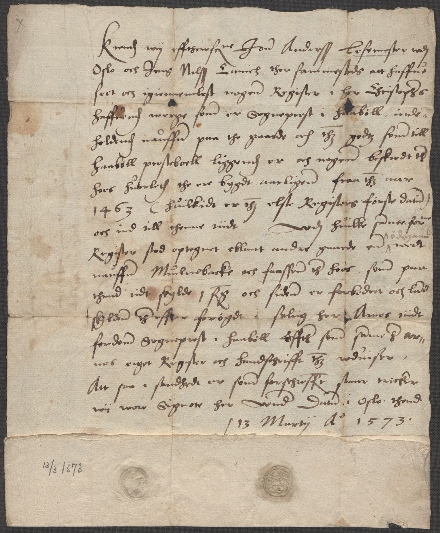 Riksarkivets diplomsamling, RA/EA-5965/F15/L0005: Prestearkiv - Østfold, 1572-1830, p. 53