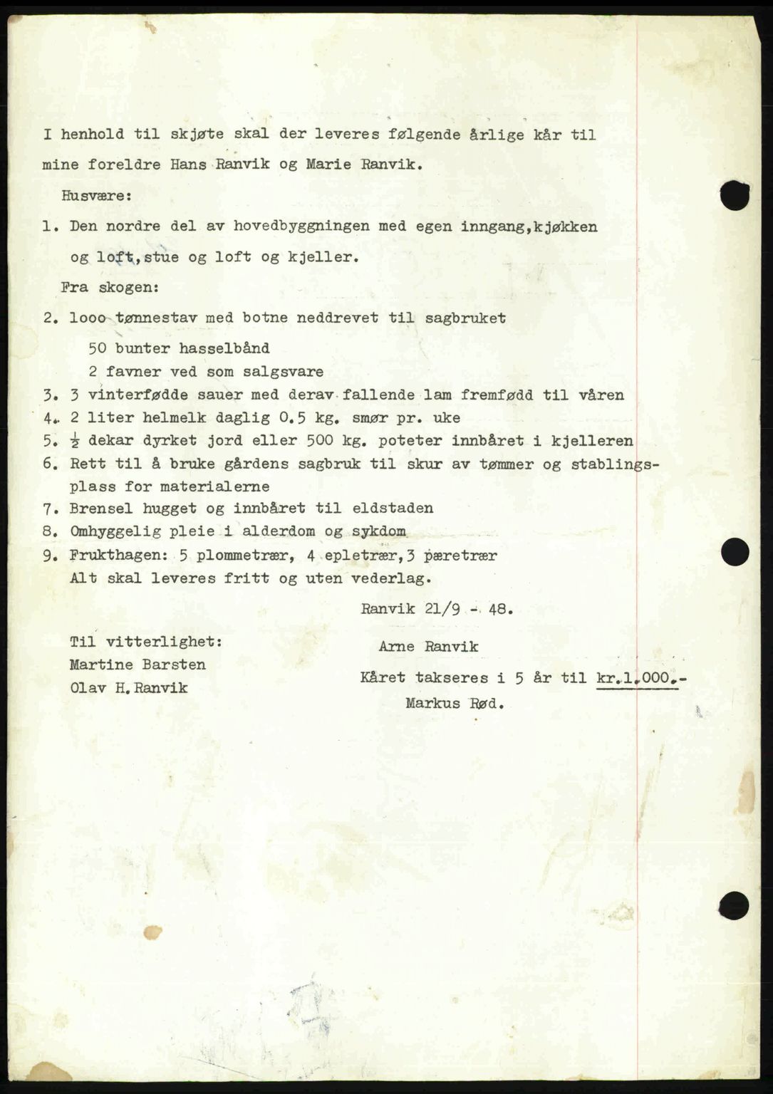 Romsdal sorenskriveri, AV/SAT-A-4149/1/2/2C: Mortgage book no. A27, 1948-1948, Diary no: : 2426/1948