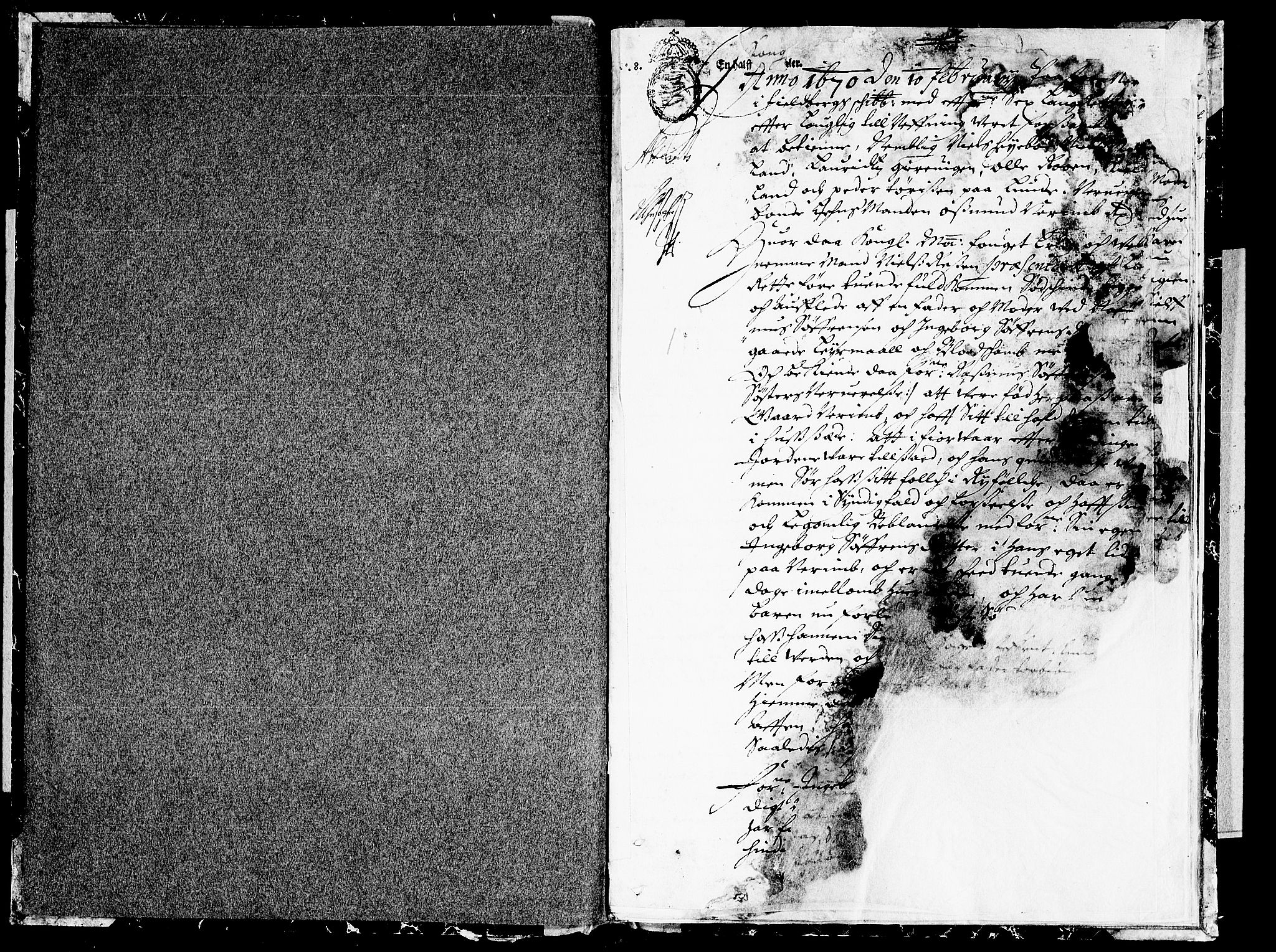 Sunnhordland sorenskrivar, SAB/A-2401/1/F/Faa/L0015: Tingbøker, 1670, p. 0b-1a