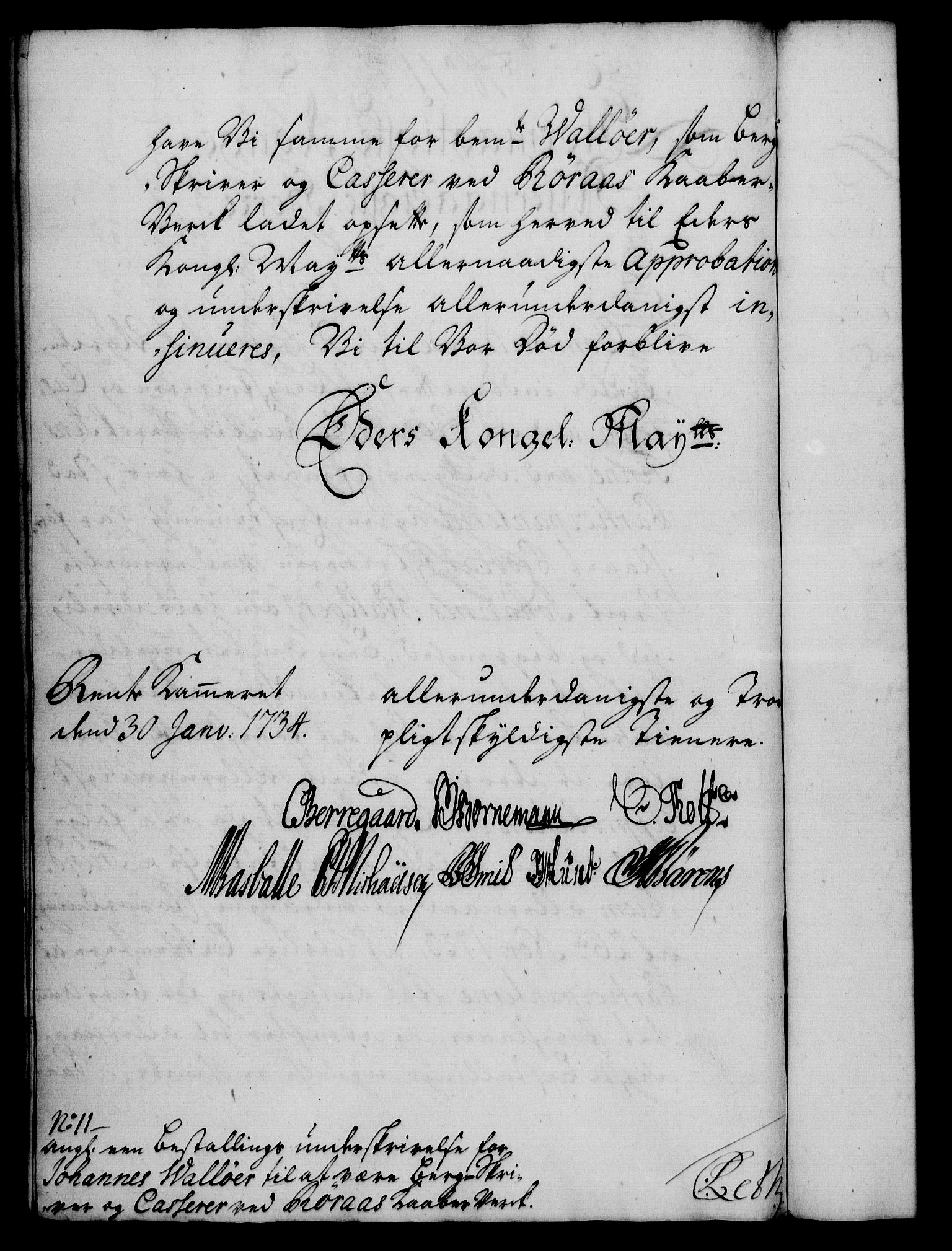 Rentekammeret, Kammerkanselliet, RA/EA-3111/G/Gf/Gfa/L0017: Norsk relasjons- og resolusjonsprotokoll (merket RK 52.17), 1734, p. 70