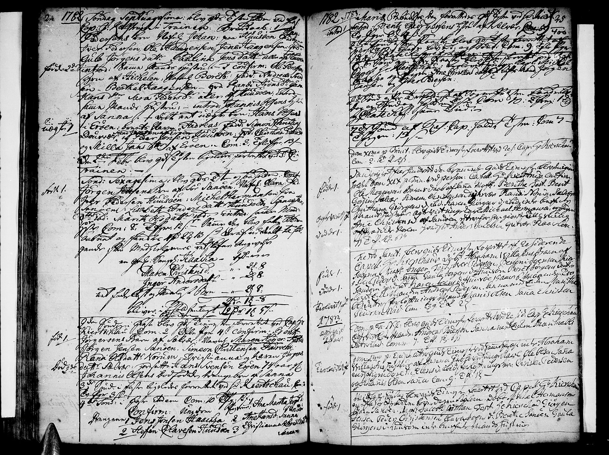 Ministerialprotokoller, klokkerbøker og fødselsregistre - Nordland, SAT/A-1459/839/L0563: Parish register (official) no. 839A01 /2, 1768-1824, p. 24-25