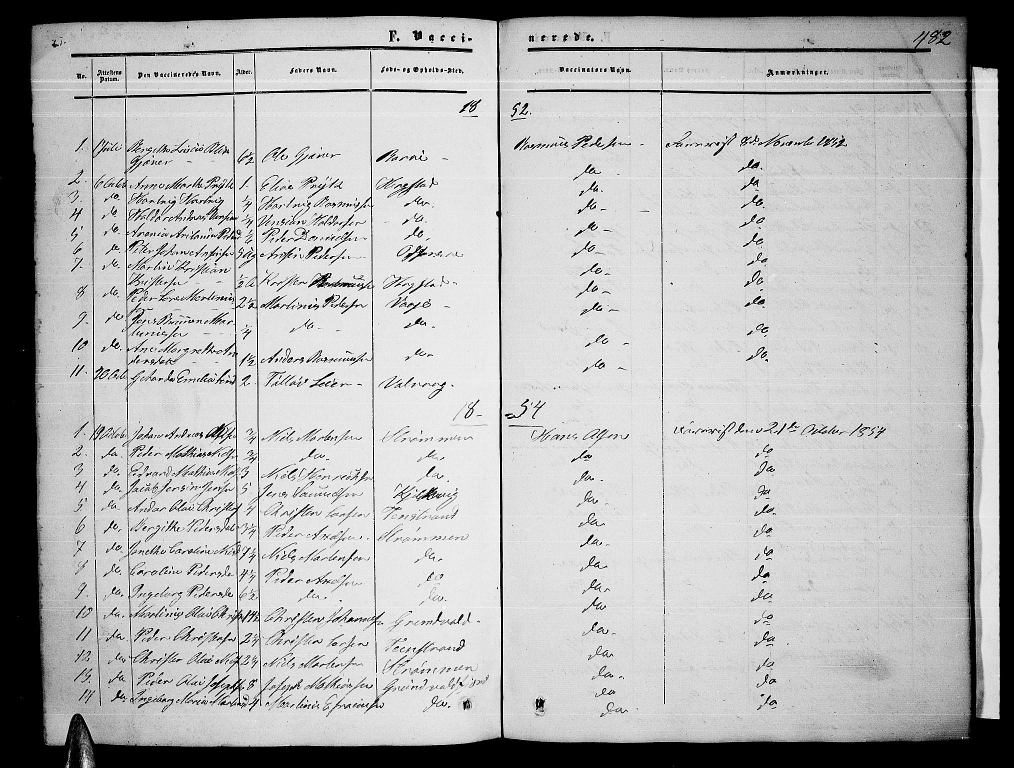 Ministerialprotokoller, klokkerbøker og fødselsregistre - Nordland, AV/SAT-A-1459/872/L1046: Parish register (copy) no. 872C02, 1852-1879, p. 482