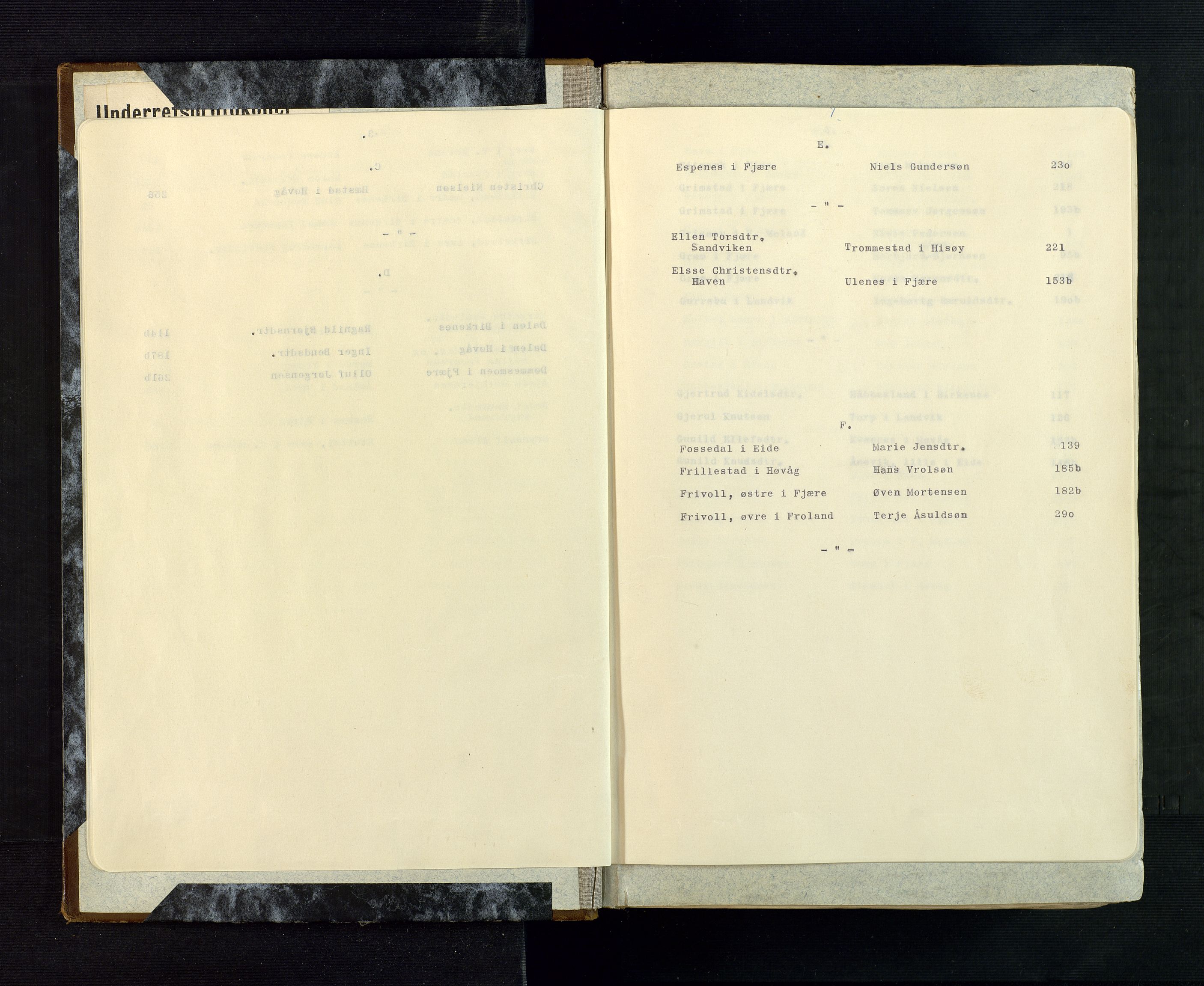 Nedenes sorenskriveri før 1824, AV/SAK-1221-0007/H/Hc/L0001: Skifteprotokoll med register nr 1, Sand og Bringsvær, 1692-1696