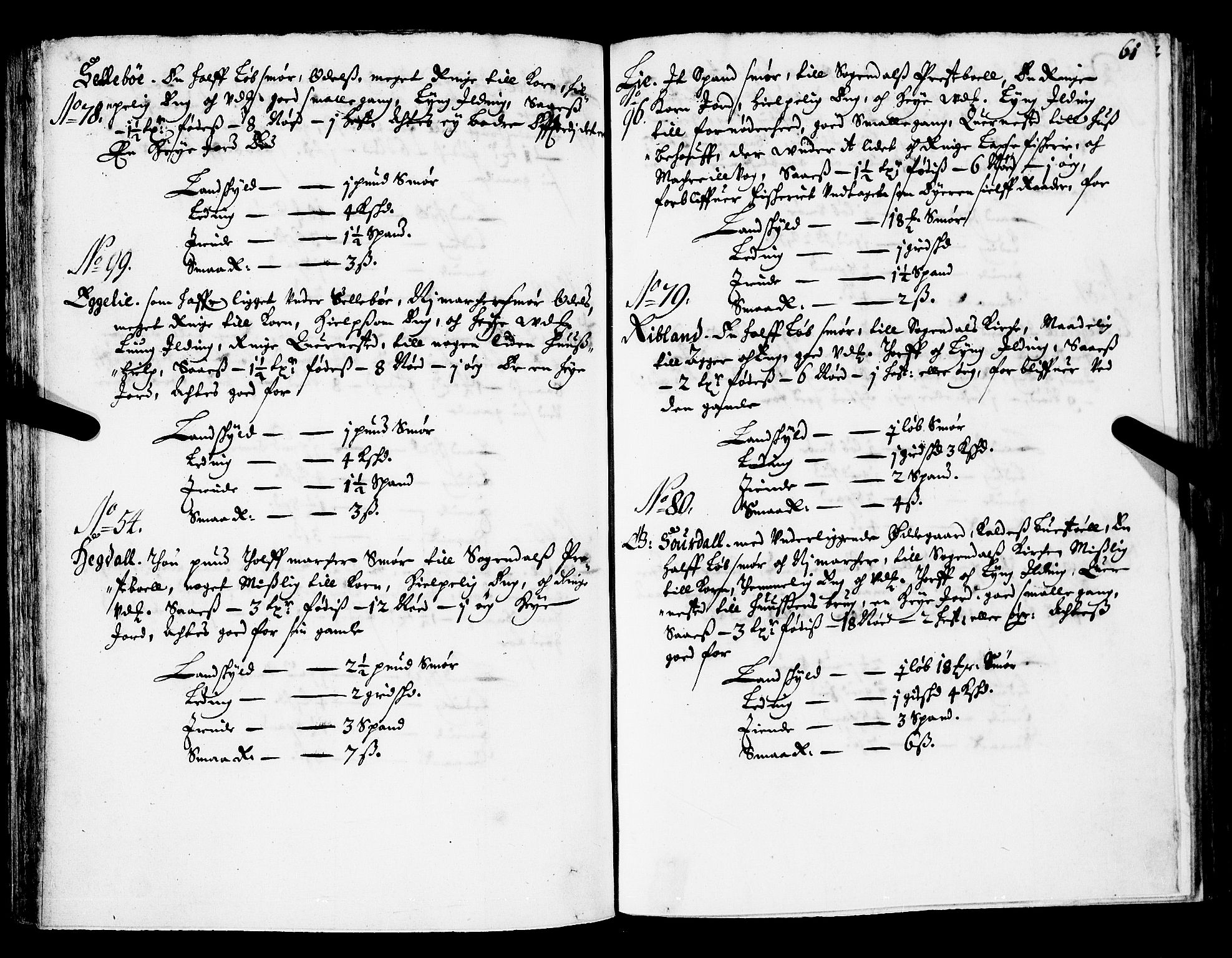 Rentekammeret inntil 1814, Realistisk ordnet avdeling, AV/RA-EA-4070/N/Nb/Nba/L0032: Jæren og Dalane fogderi, 1668, p. 60b-61a