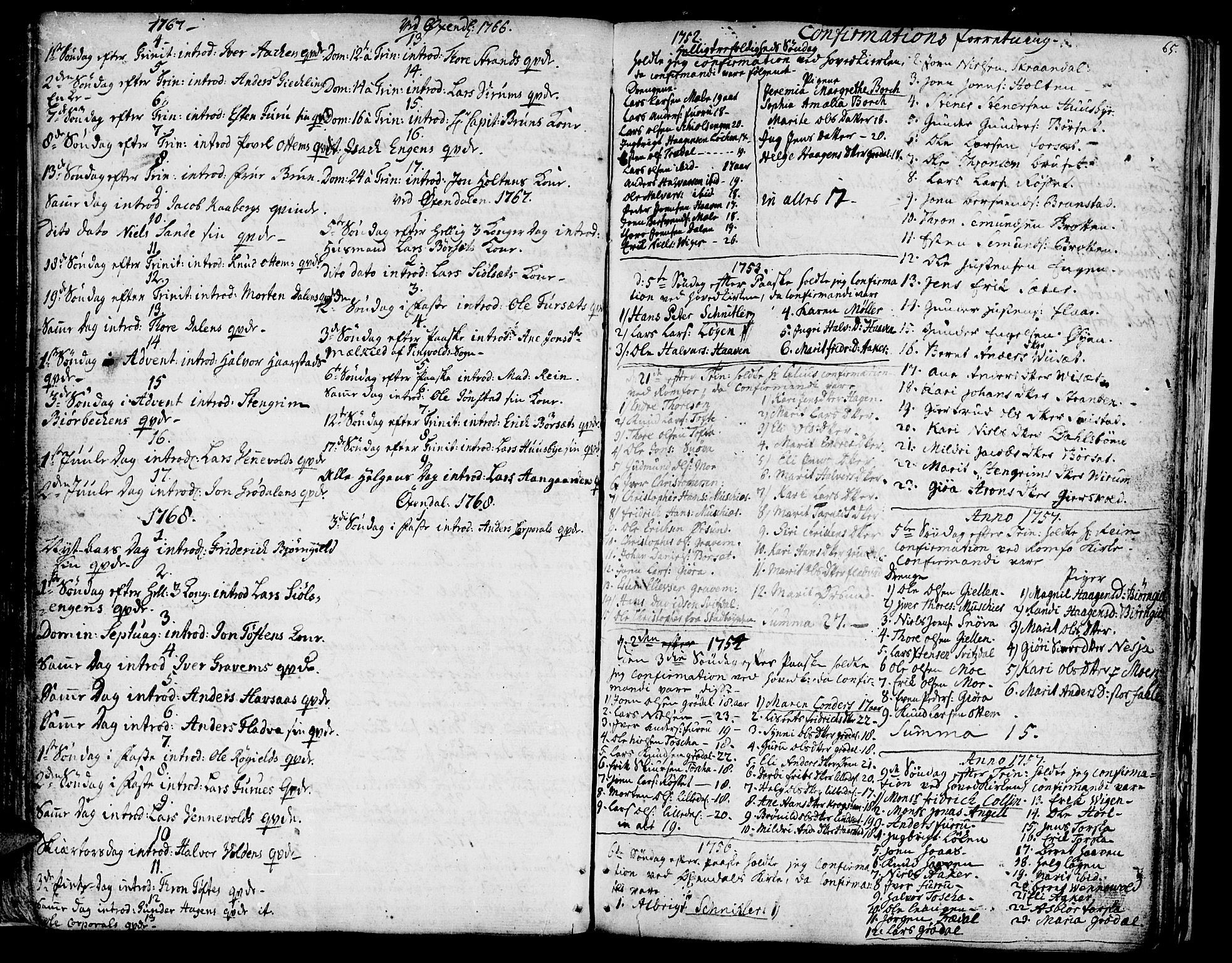 Ministerialprotokoller, klokkerbøker og fødselsregistre - Møre og Romsdal, SAT/A-1454/590/L1007: Parish register (official) no. 590A01, 1752-1793, p. 66