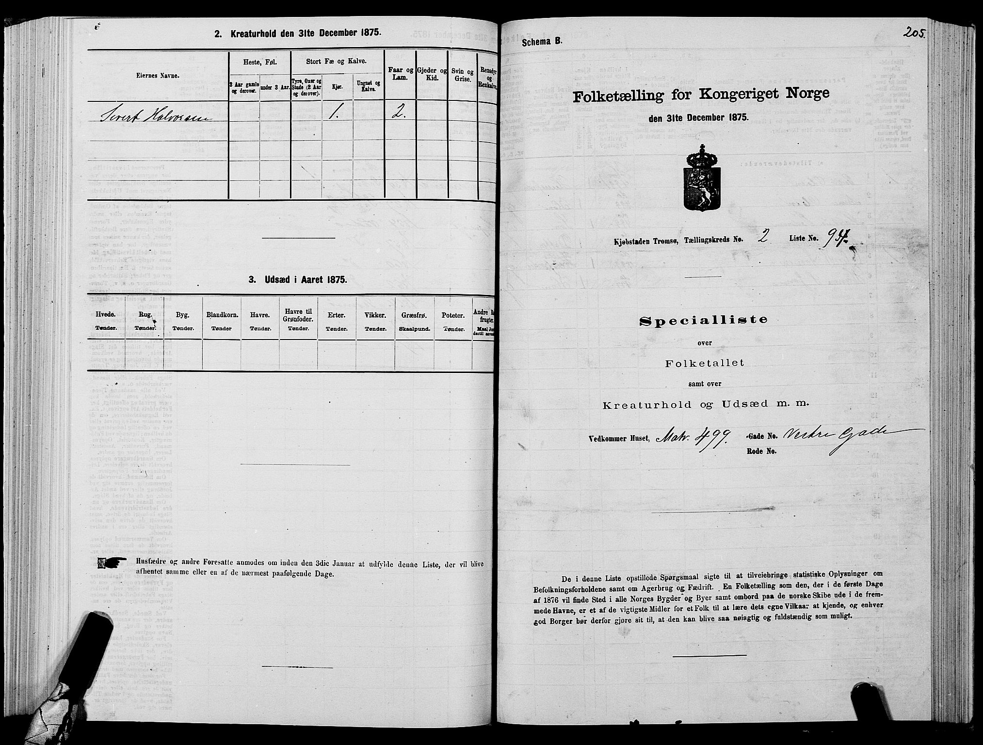 SATØ, 1875 census for 1902P Tromsø, 1875, p. 2205