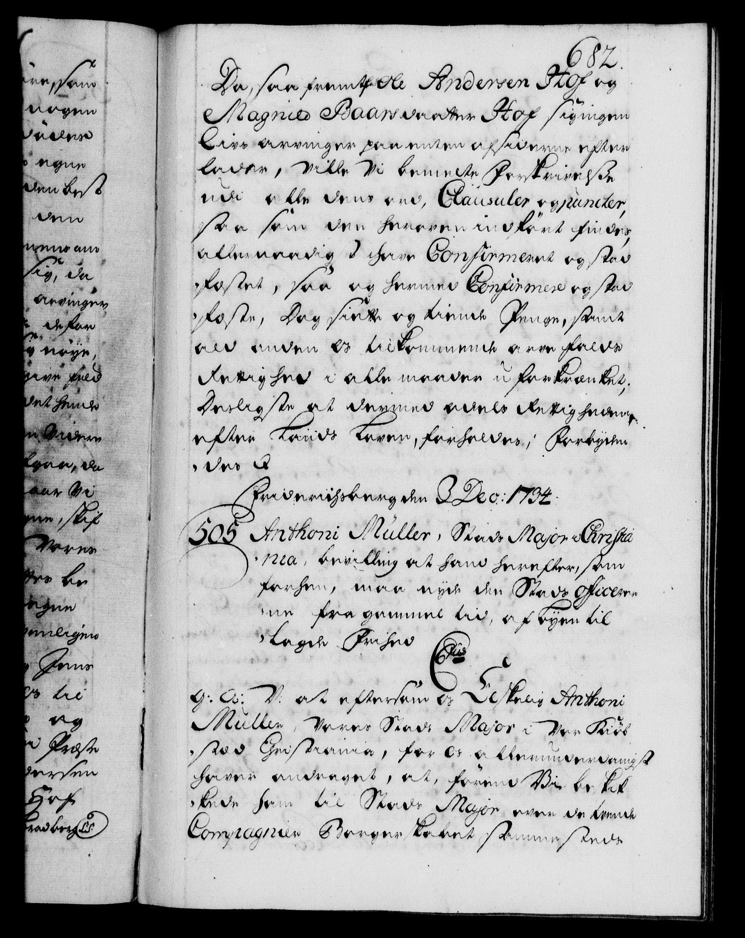 Danske Kanselli 1572-1799, AV/RA-EA-3023/F/Fc/Fca/Fcaa/L0028: Norske registre, 1733-1734, p. 682a