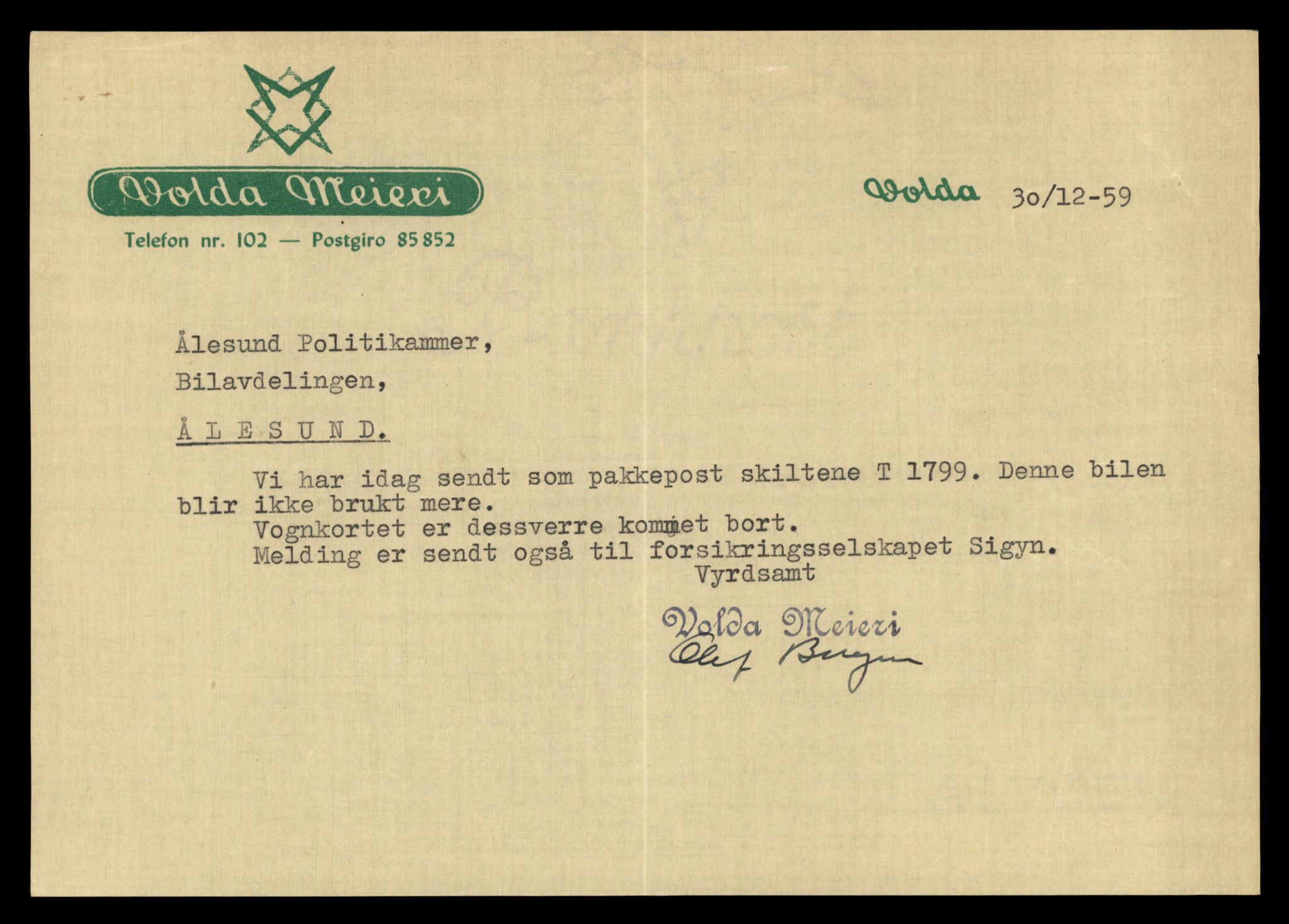 Møre og Romsdal vegkontor - Ålesund trafikkstasjon, AV/SAT-A-4099/F/Fe/L0015: Registreringskort for kjøretøy T 1700 - T 1850, 1927-1998, p. 1995