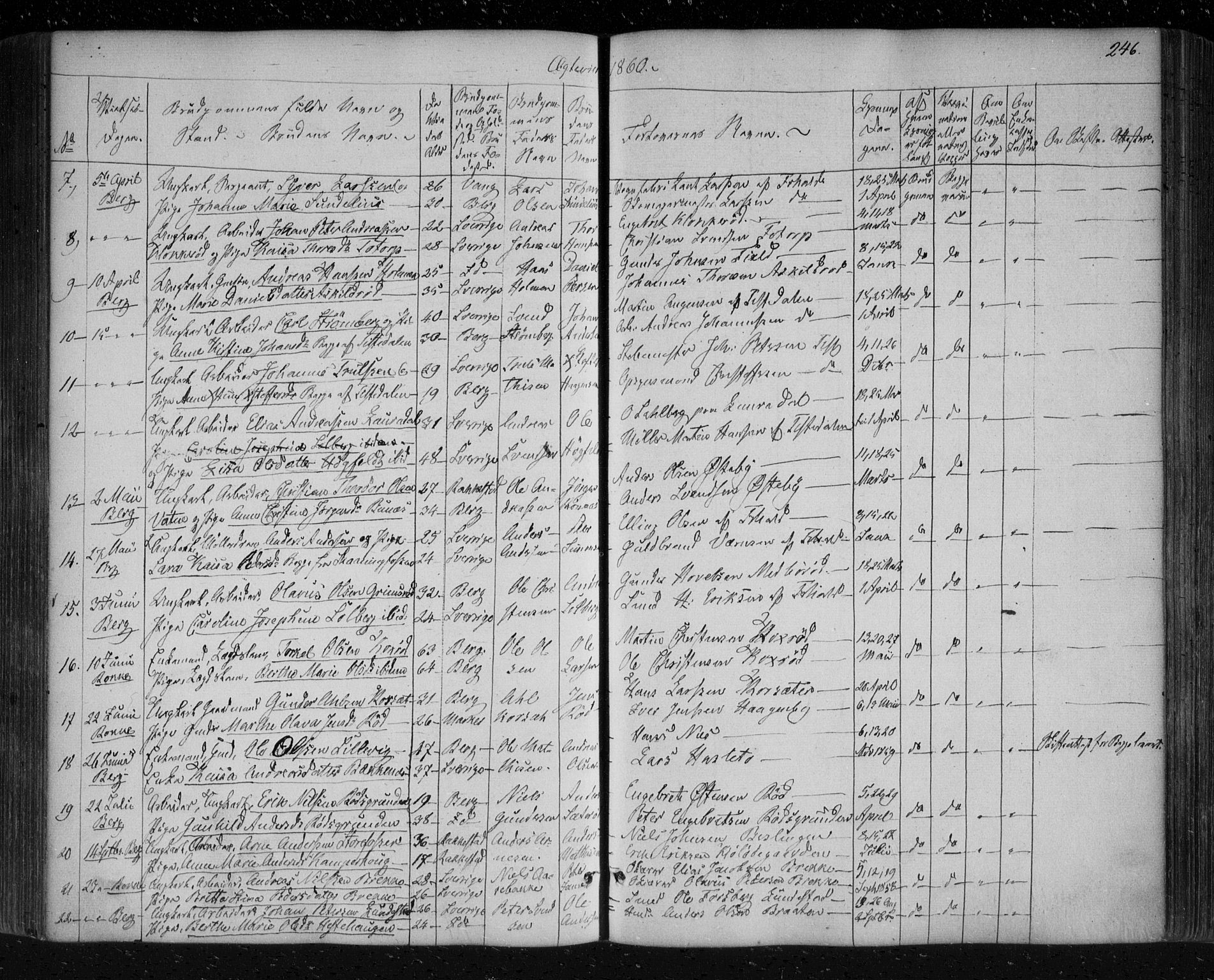 Berg prestekontor Kirkebøker, AV/SAO-A-10902/F/Fa/L0004: Parish register (official) no. I 4, 1843-1860, p. 246