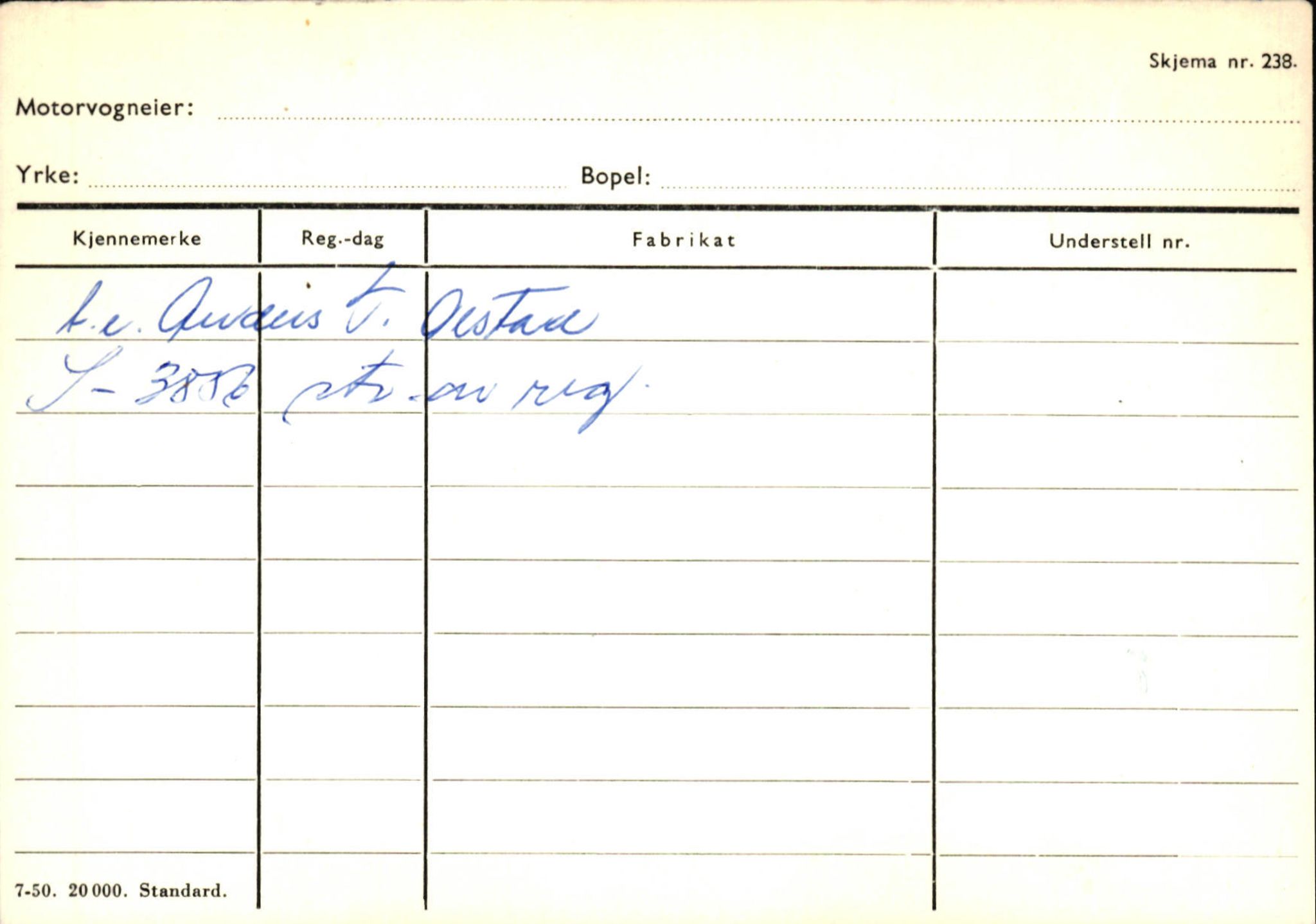 Statens vegvesen, Sogn og Fjordane vegkontor, AV/SAB-A-5301/4/F/L0124: Eigarregister Sogndal A-U, 1945-1975, p. 1100