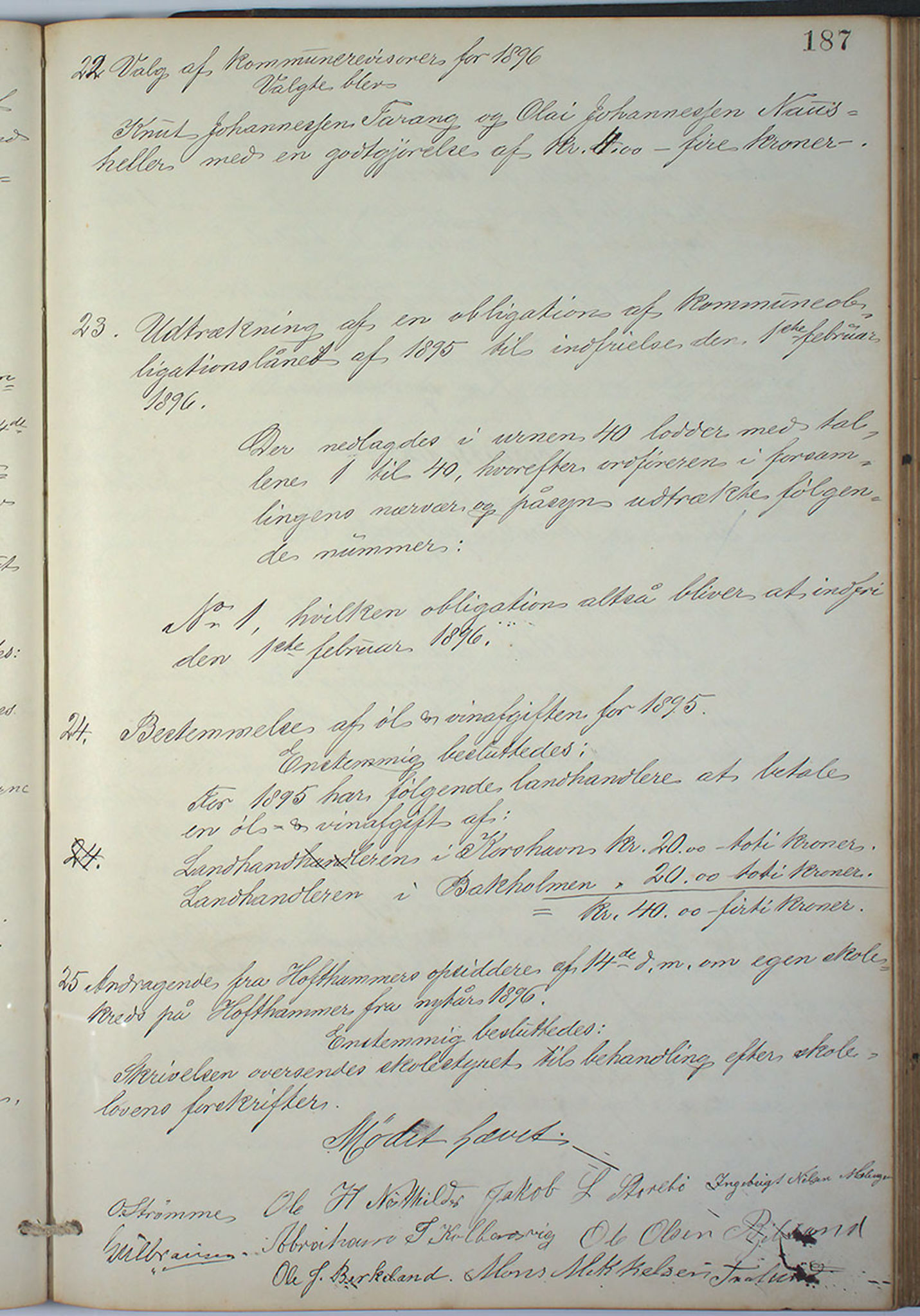 Austevoll kommune. Formannskapet, IKAH/1244-021/A/Aa/L0001: Forhandlingsprotokoll for heradstyret, 1886-1900, p. 374