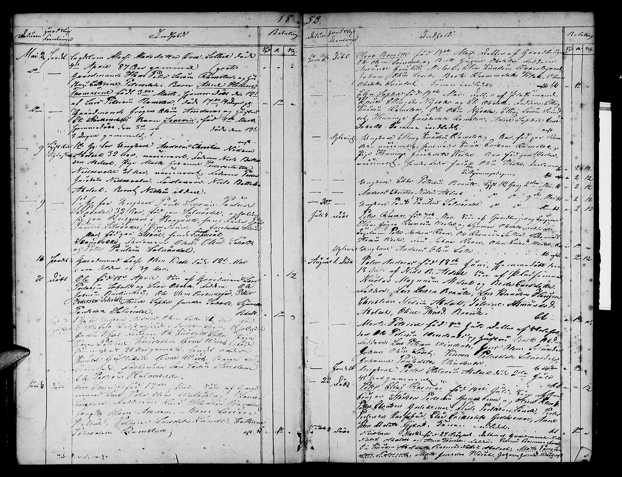 Ministerialprotokoller, klokkerbøker og fødselsregistre - Møre og Romsdal, AV/SAT-A-1454/522/L0323: Parish register (copy) no. 522C02, 1852-1853