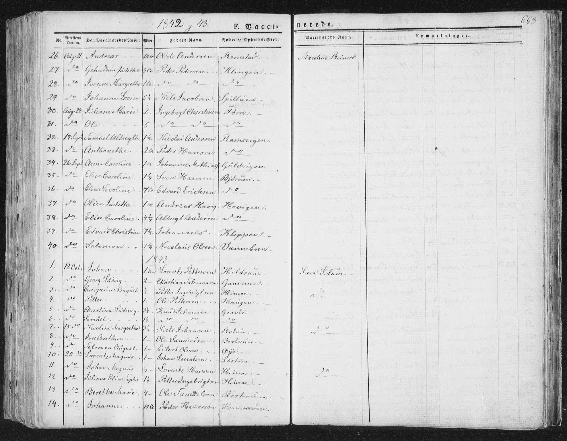 Ministerialprotokoller, klokkerbøker og fødselsregistre - Nord-Trøndelag, AV/SAT-A-1458/764/L0552: Parish register (official) no. 764A07b, 1824-1865, p. 663