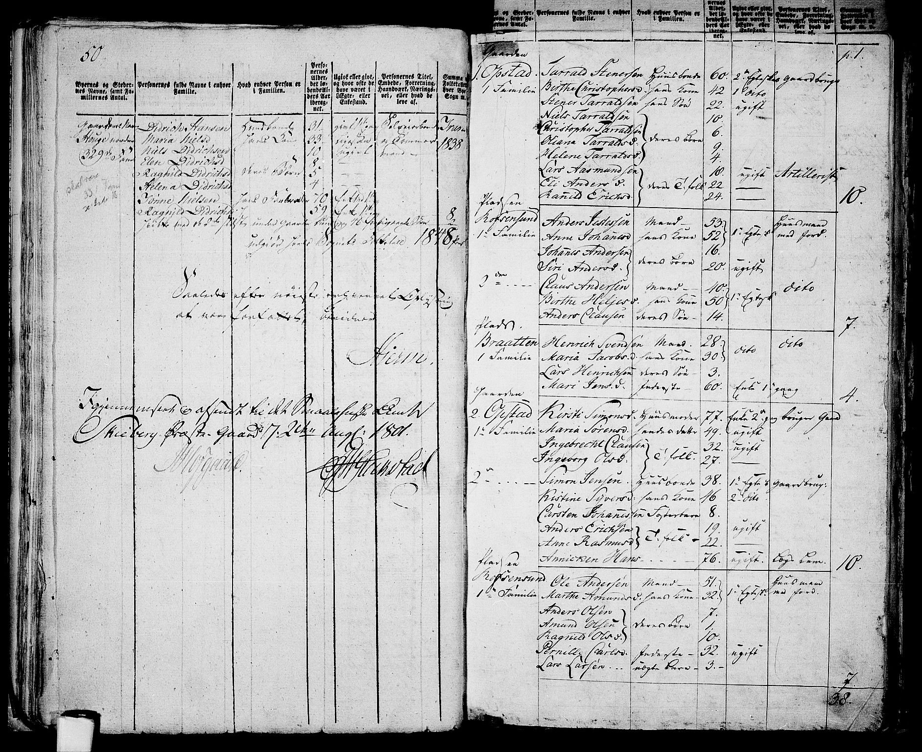 RA, 1801 census for 0130P Tune, 1801, p. 185b-186a