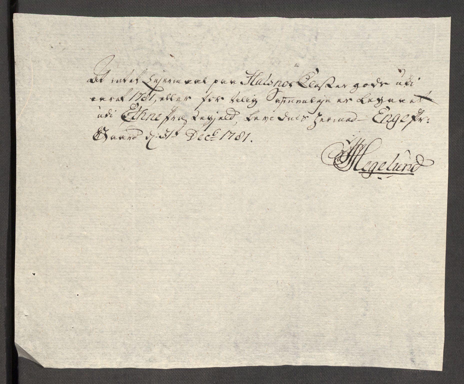 Rentekammeret inntil 1814, Reviderte regnskaper, Fogderegnskap, AV/RA-EA-4092/R48/L3097: Fogderegnskap Sunnhordland og Hardanger, 1781, p. 286