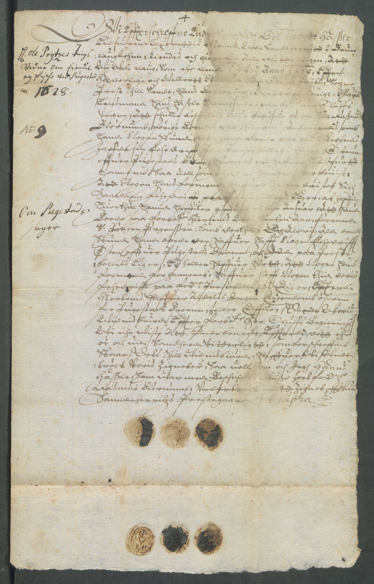 Riksarkivets diplomsamling, AV/RA-EA-5965/F02/L0137: Dokumenter, 1627-1628, p. 79