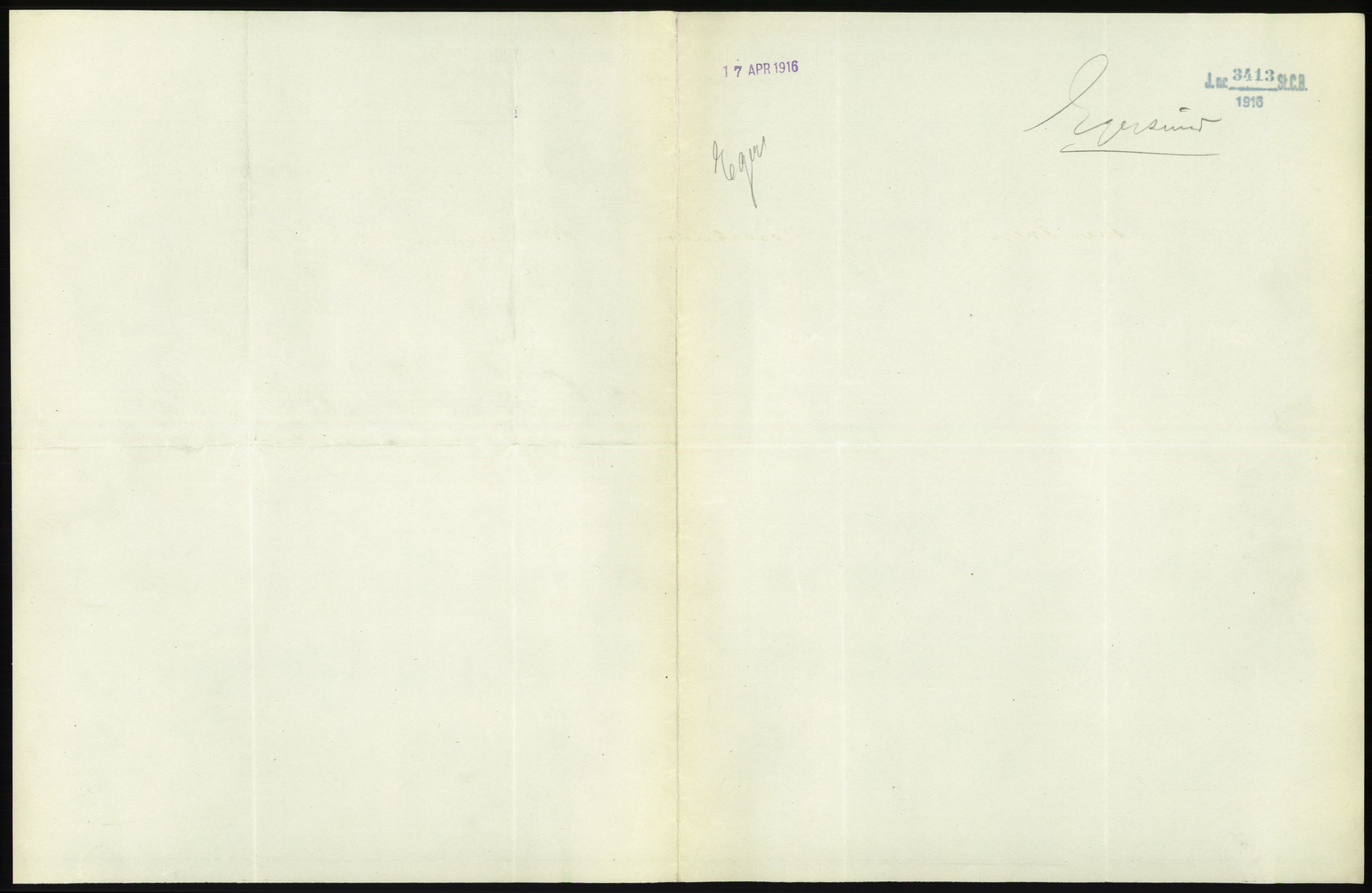 Statistisk sentralbyrå, Sosioøkonomiske emner, Folketellinger, boliger og boforhold, AV/RA-S-2231/F/Fa/L0001: Innvandring. Navn/fylkesvis, 1915, p. 176