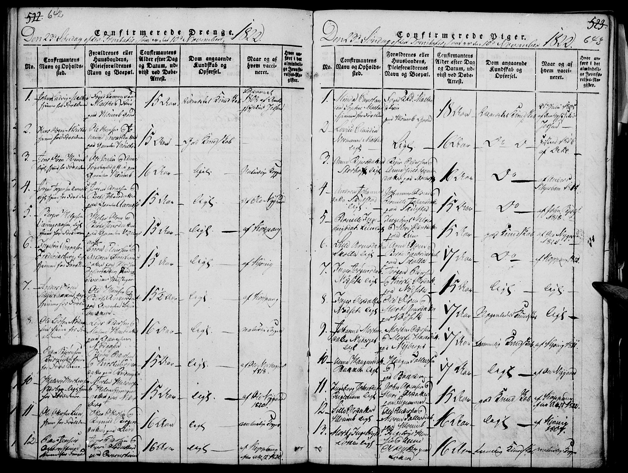 Elverum prestekontor, SAH/PREST-044/H/Ha/Haa/L0007: Parish register (official) no. 7, 1815-1830, p. 642-643