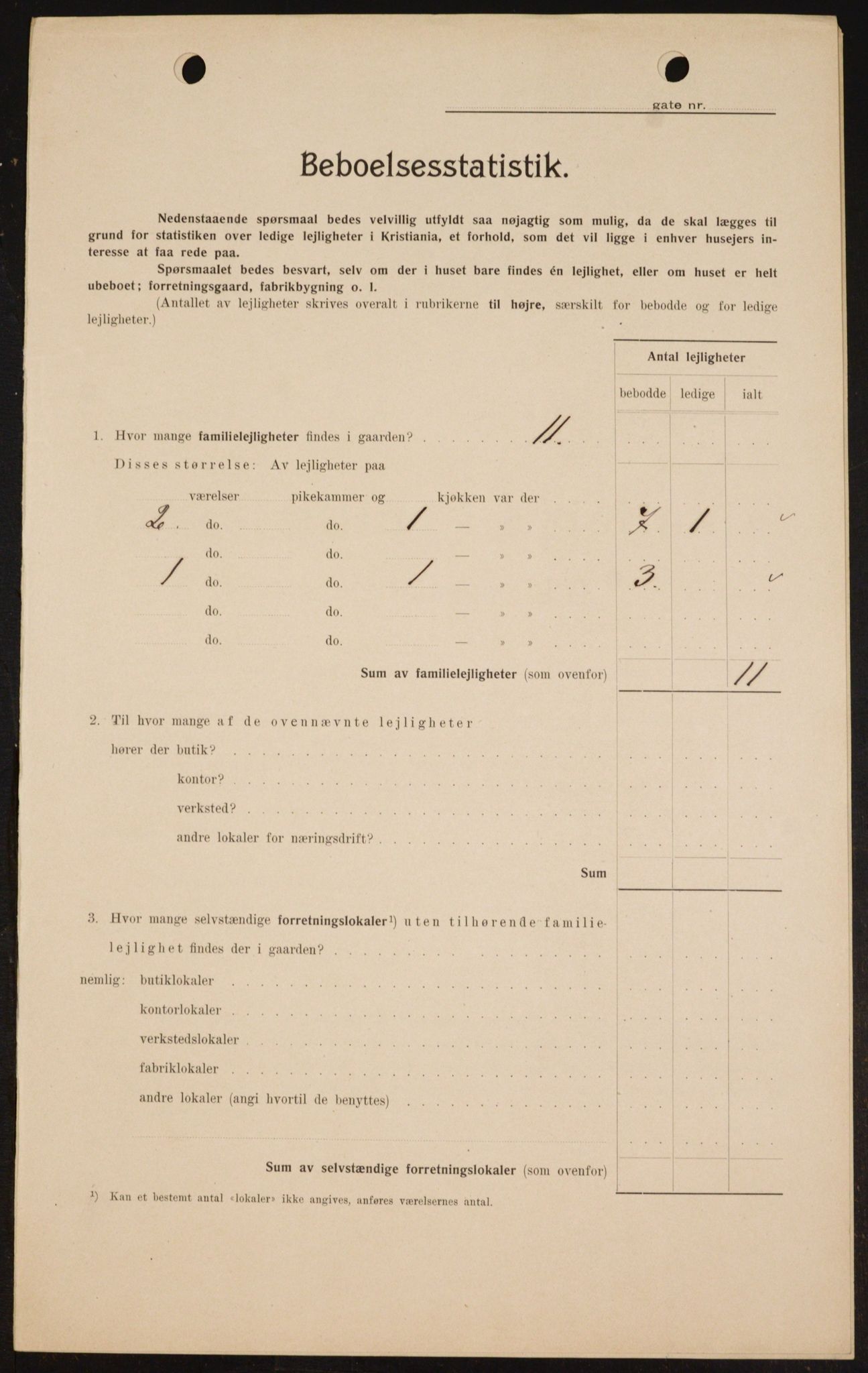 OBA, Municipal Census 1909 for Kristiania, 1909, p. 50254