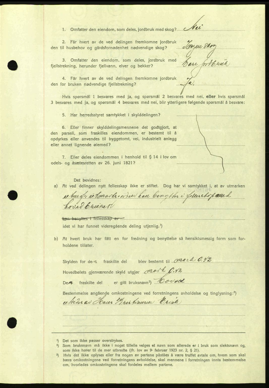 Hitra sorenskriveri, AV/SAT-A-0018/2/2C/2Ca: Mortgage book no. A2, 1943-1945, Diary no: : 324/1944