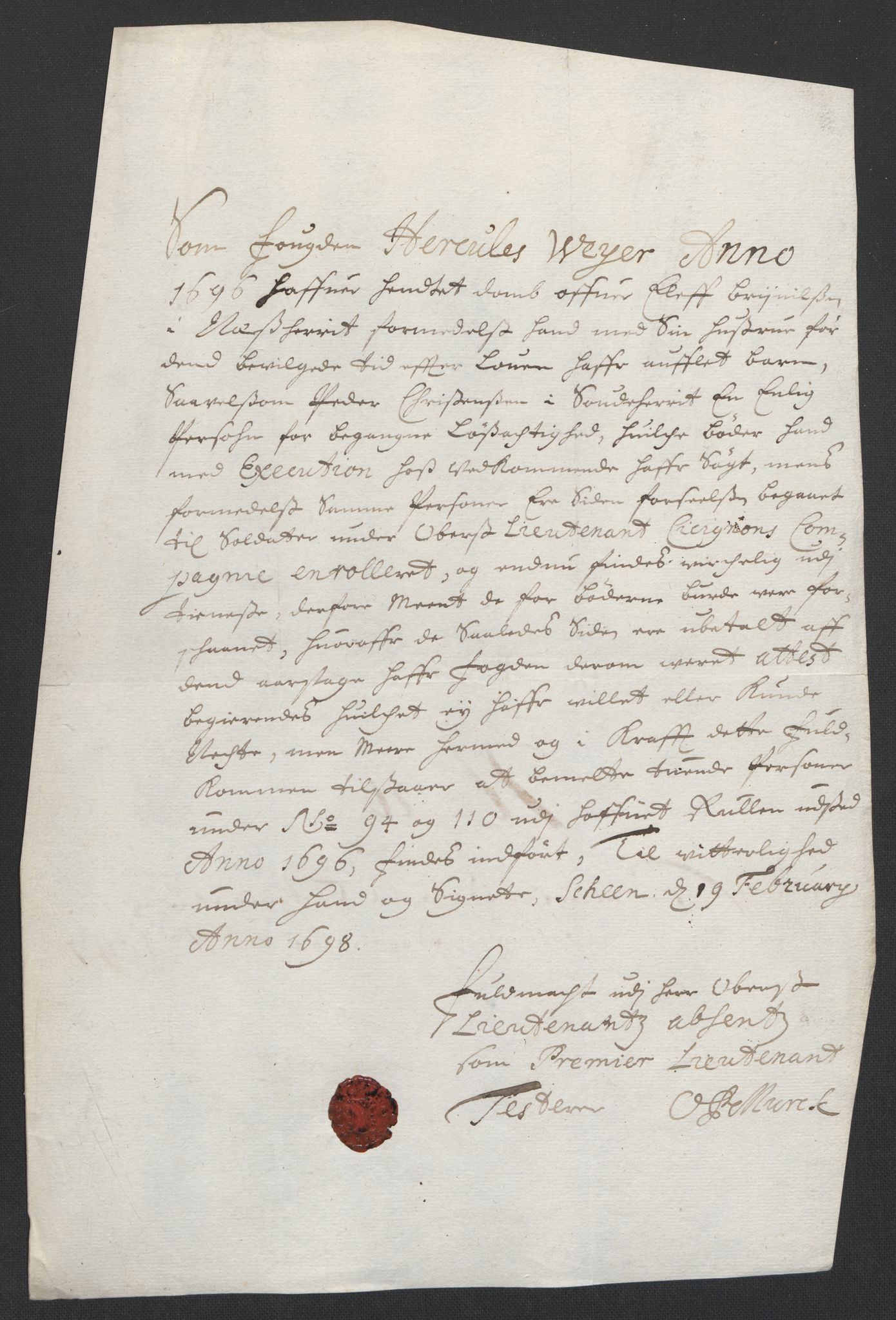 Rentekammeret inntil 1814, Reviderte regnskaper, Fogderegnskap, RA/EA-4092/R36/L2097: Fogderegnskap Øvre og Nedre Telemark og Bamble, 1697, p. 214