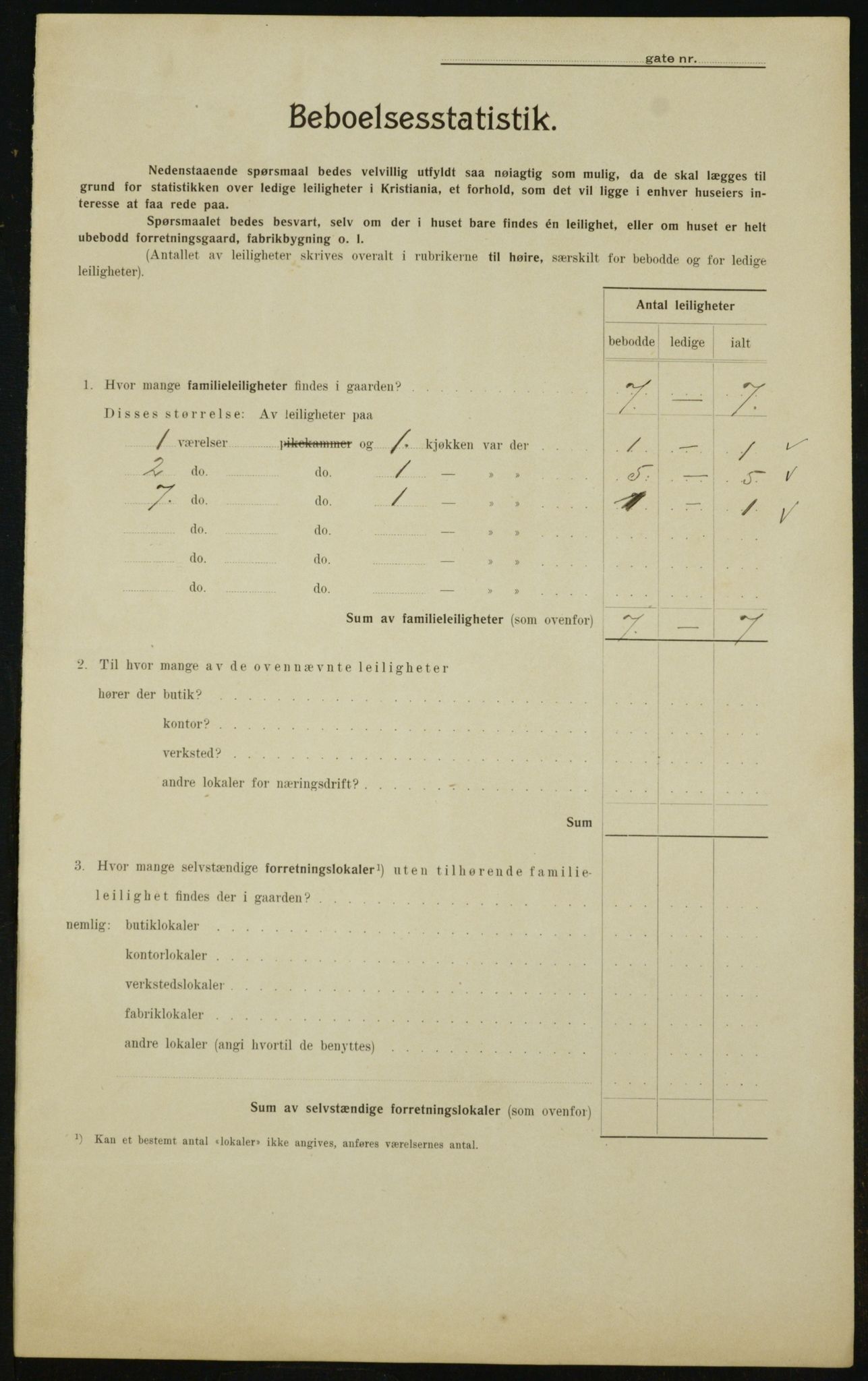 OBA, Municipal Census 1910 for Kristiania, 1910, p. 68563