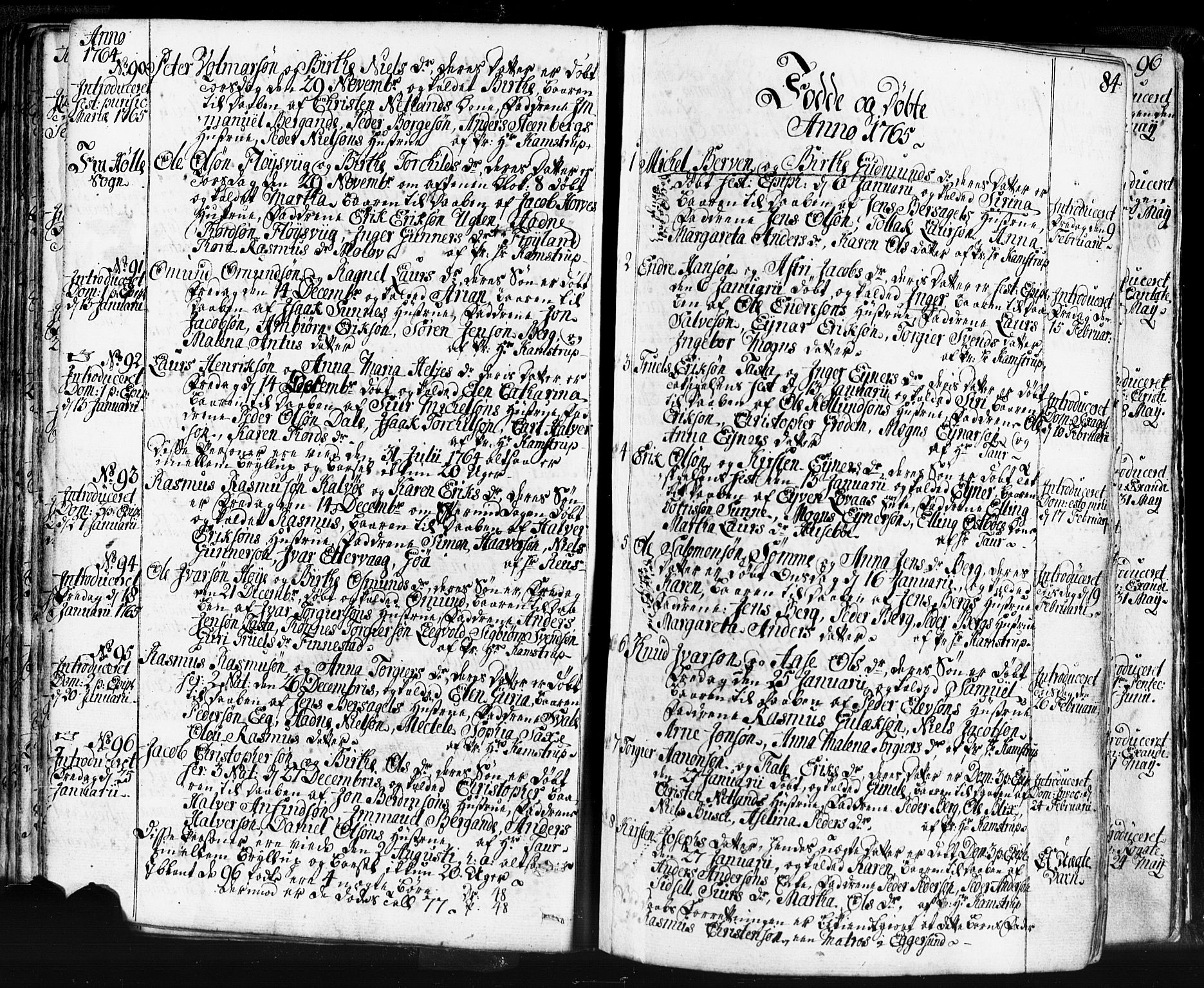 Domkirken sokneprestkontor, SAST/A-101812/001/30/30BB/L0004: Parish register (copy) no. B 4, 1752-1790, p. 84