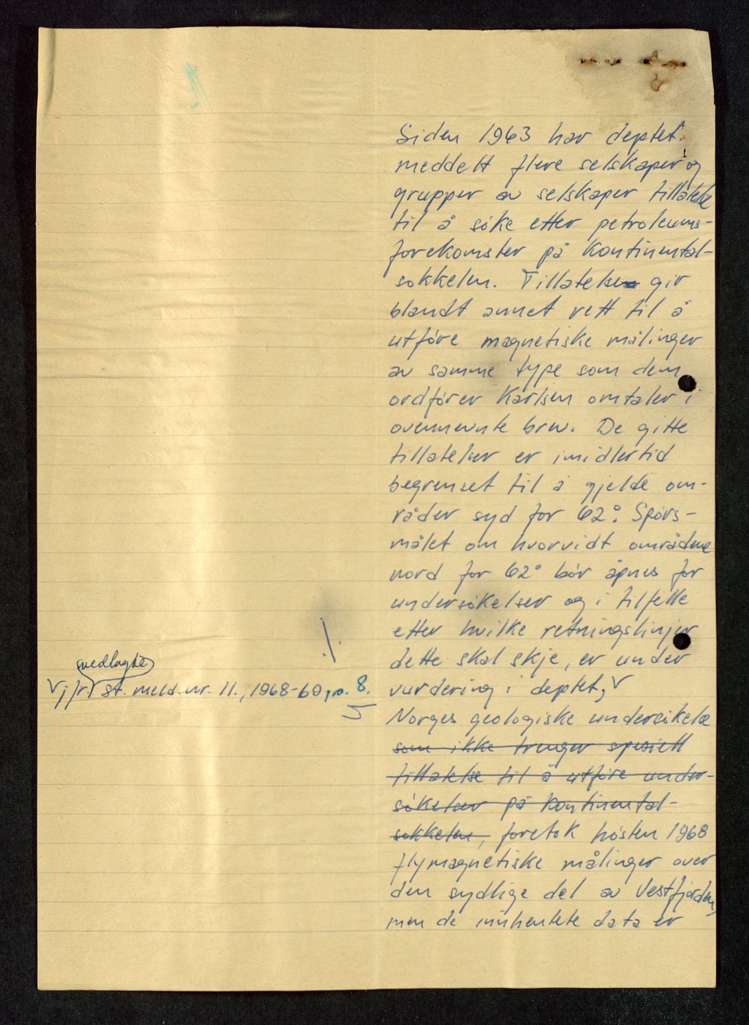 Industridepartementet, Oljekontoret, AV/SAST-A-101348/Db/L0005: Seismiske undersøkelser, 1963-1972, p. 10