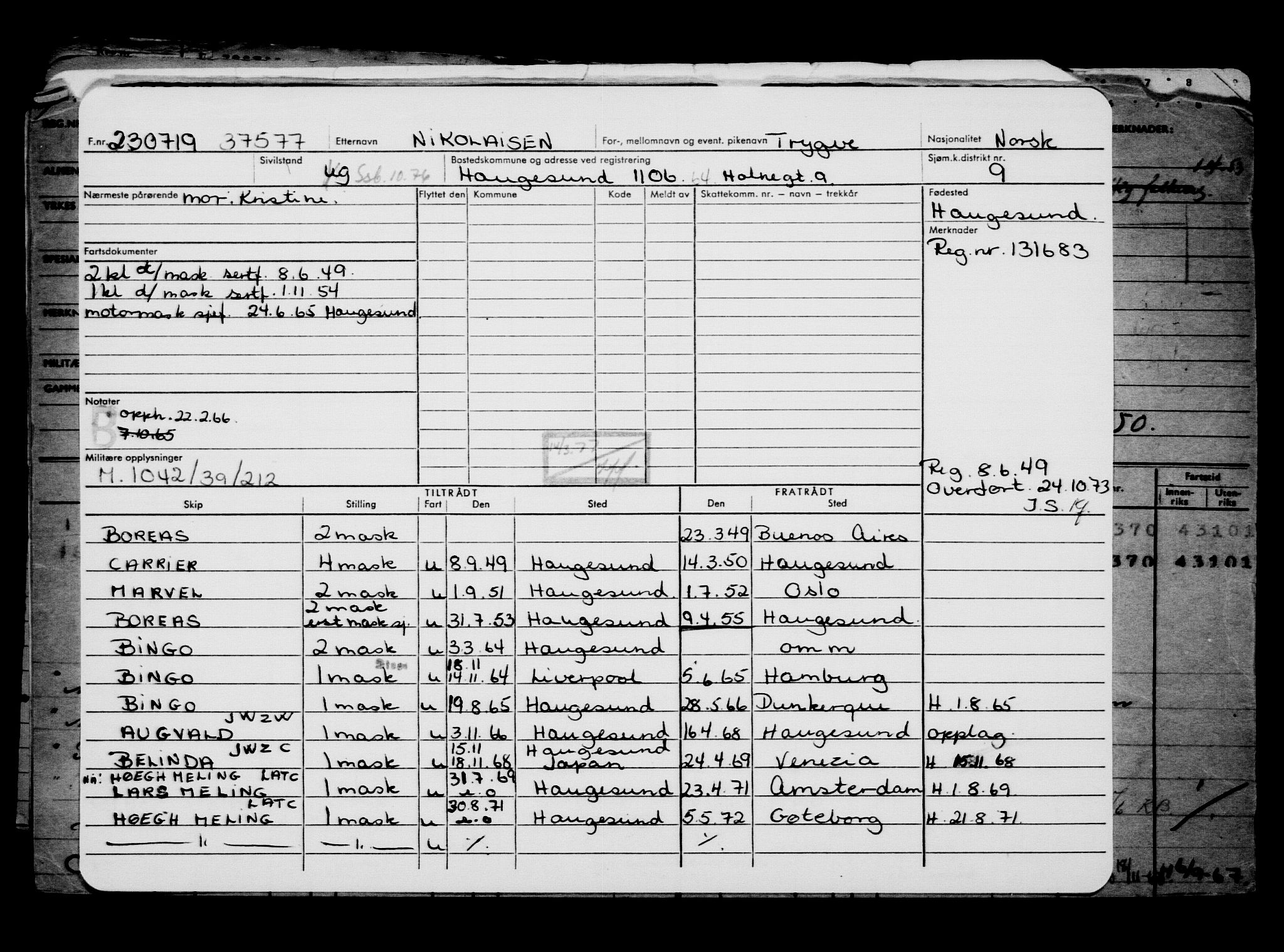 Direktoratet for sjømenn, AV/RA-S-3545/G/Gb/L0170: Hovedkort, 1919, p. 400