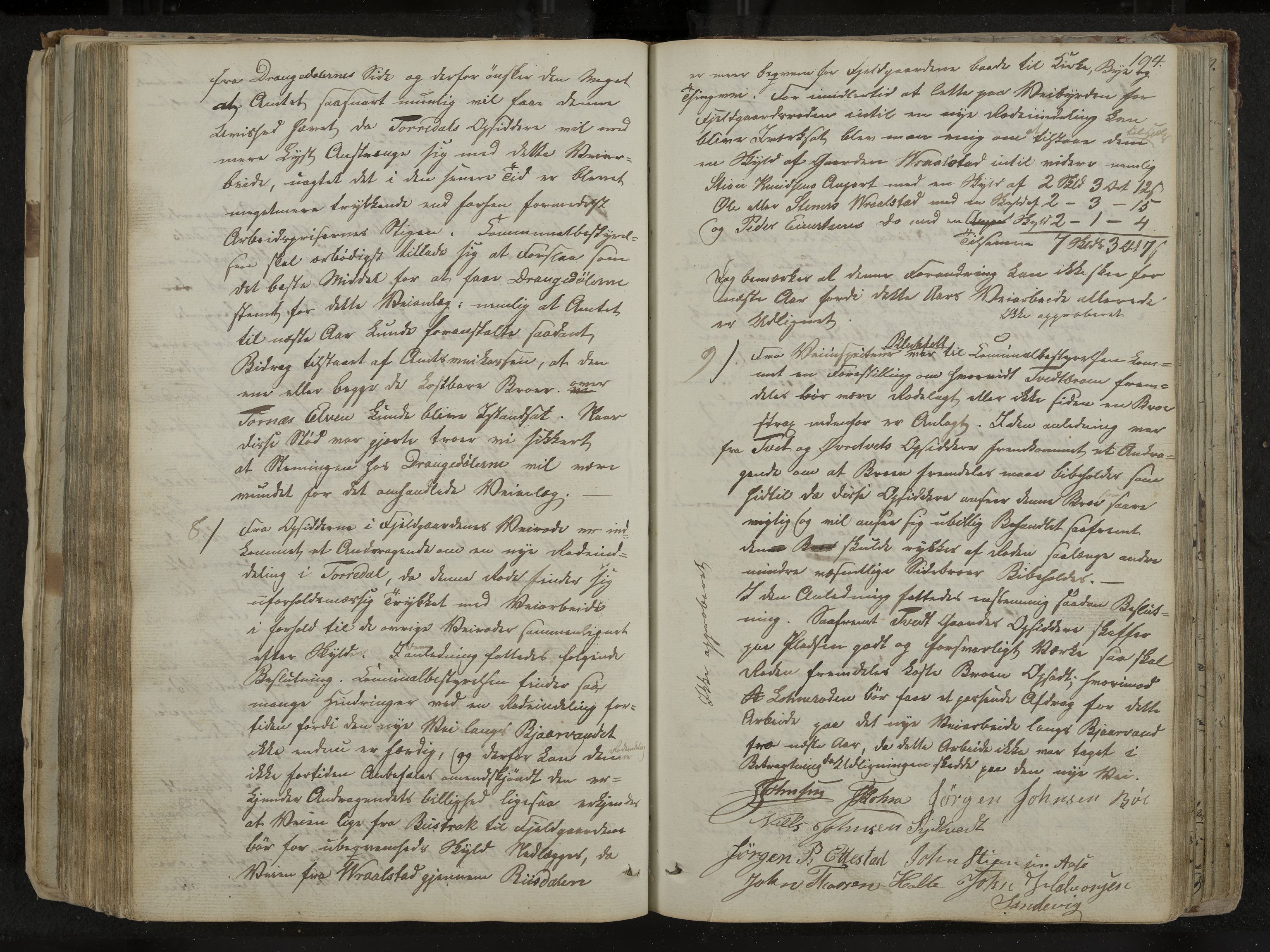 Drangedal formannskap og sentraladministrasjon, IKAK/0817021/A/L0001: Møtebok, 1837-1870, p. 194