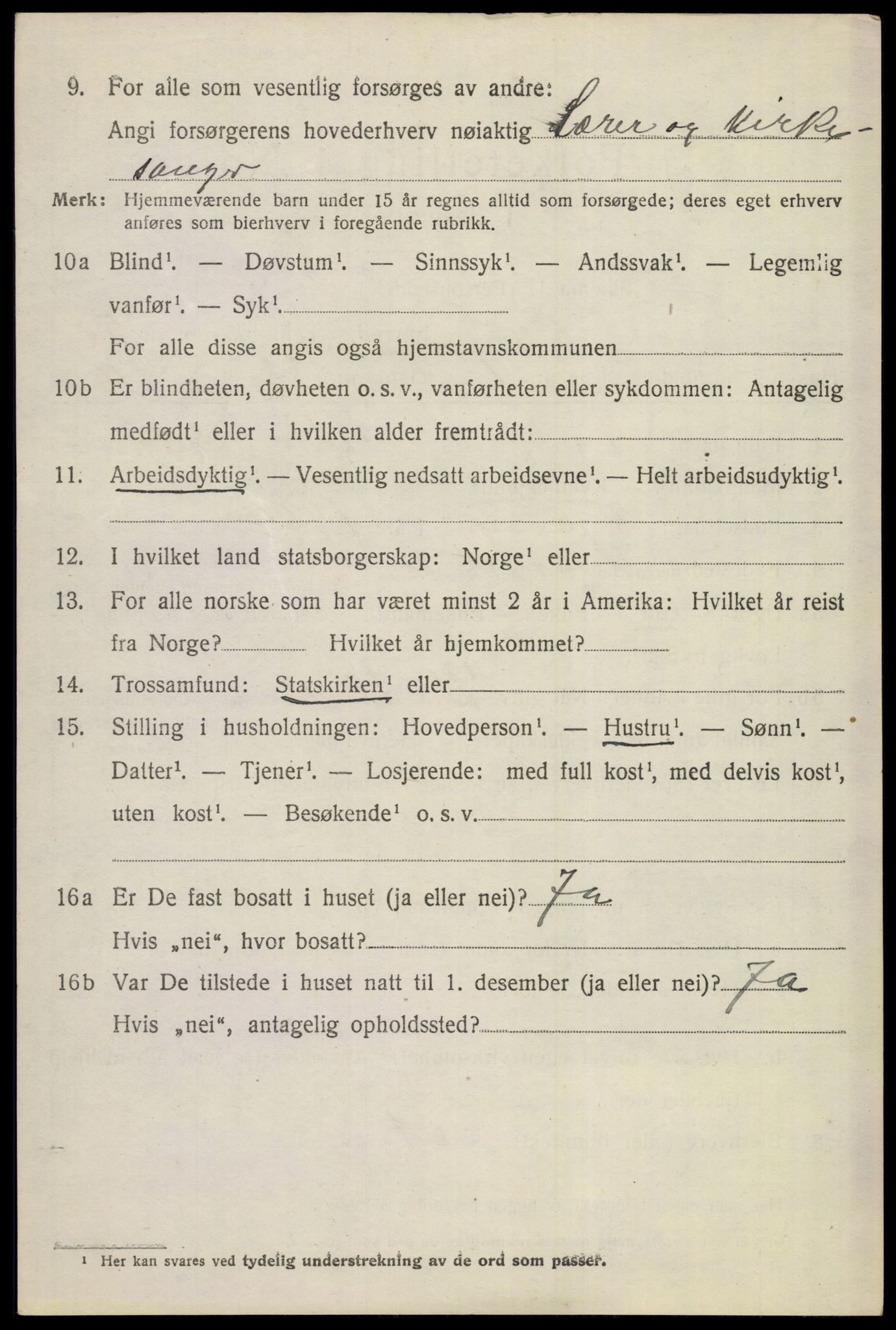 SAKO, 1920 census for Gol, 1920, p. 3533