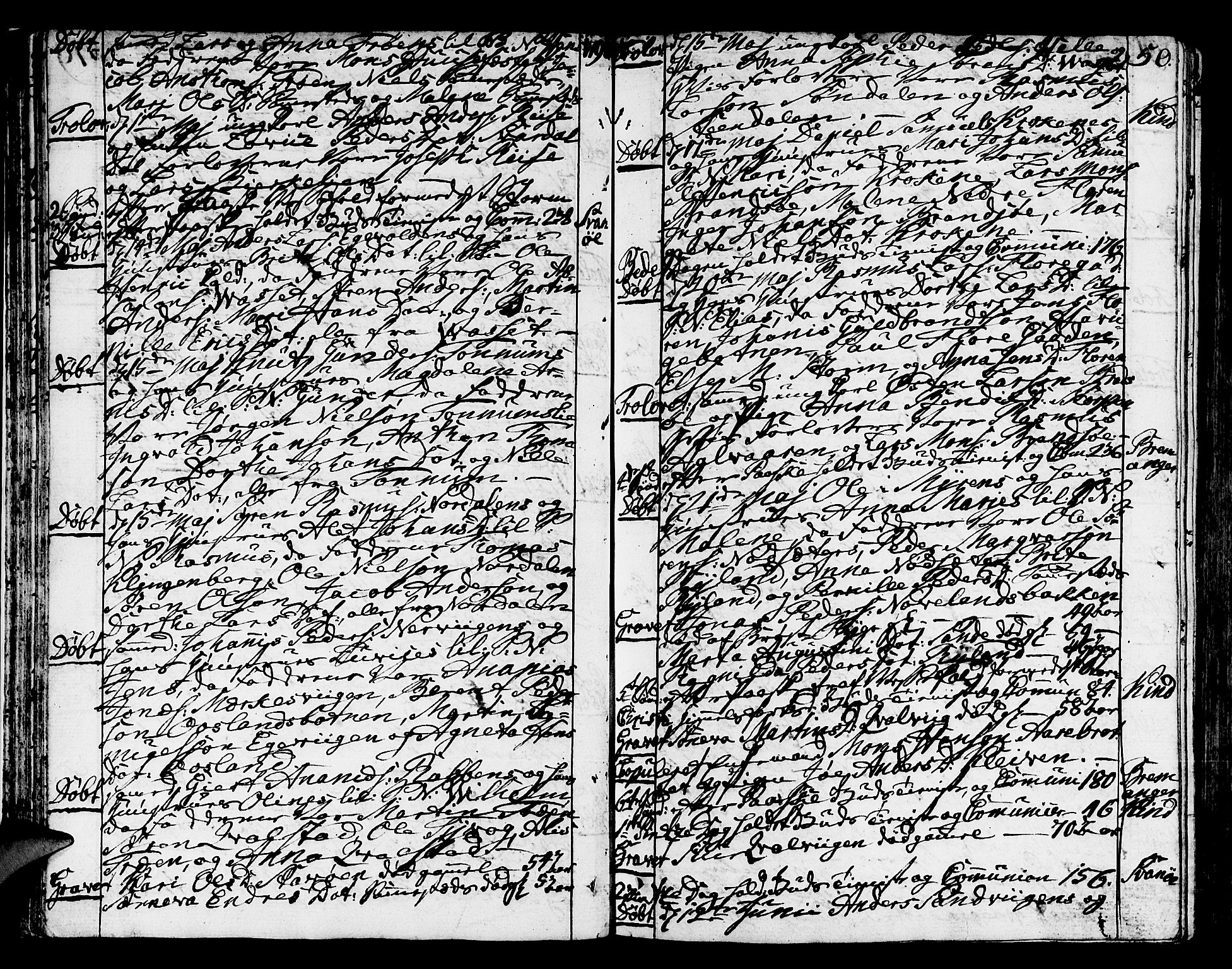 Kinn sokneprestembete, SAB/A-80801/H/Haa/Haaa/L0003: Parish register (official) no. A 3, 1785-1821, p. 50