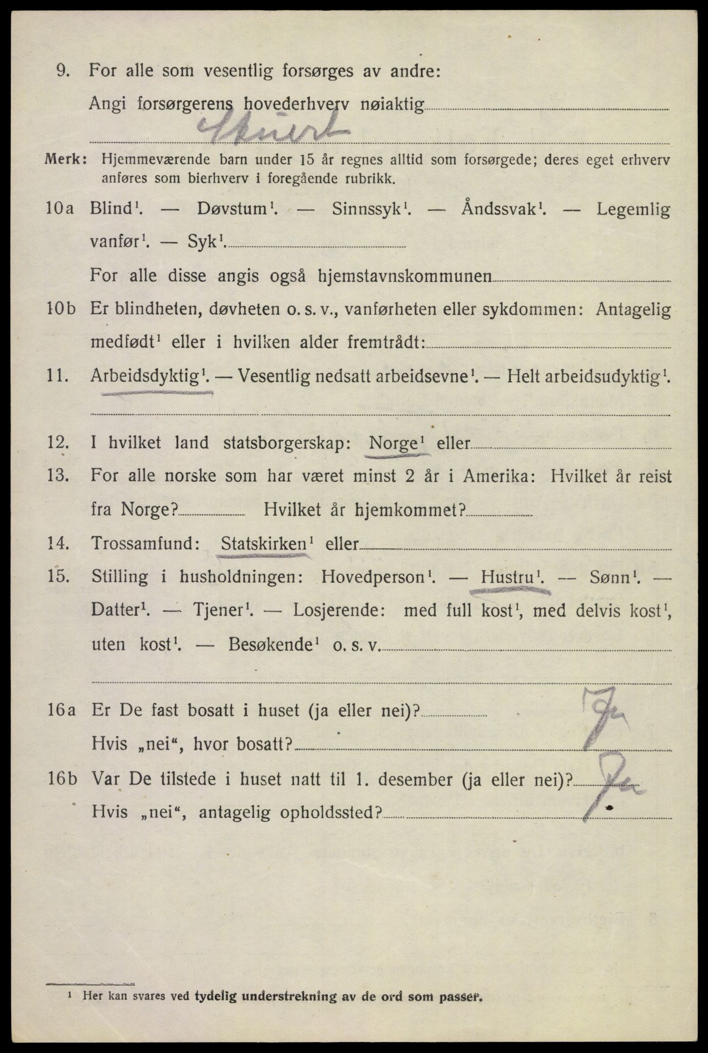 SAKO, 1920 census for Sem, 1920, p. 12554