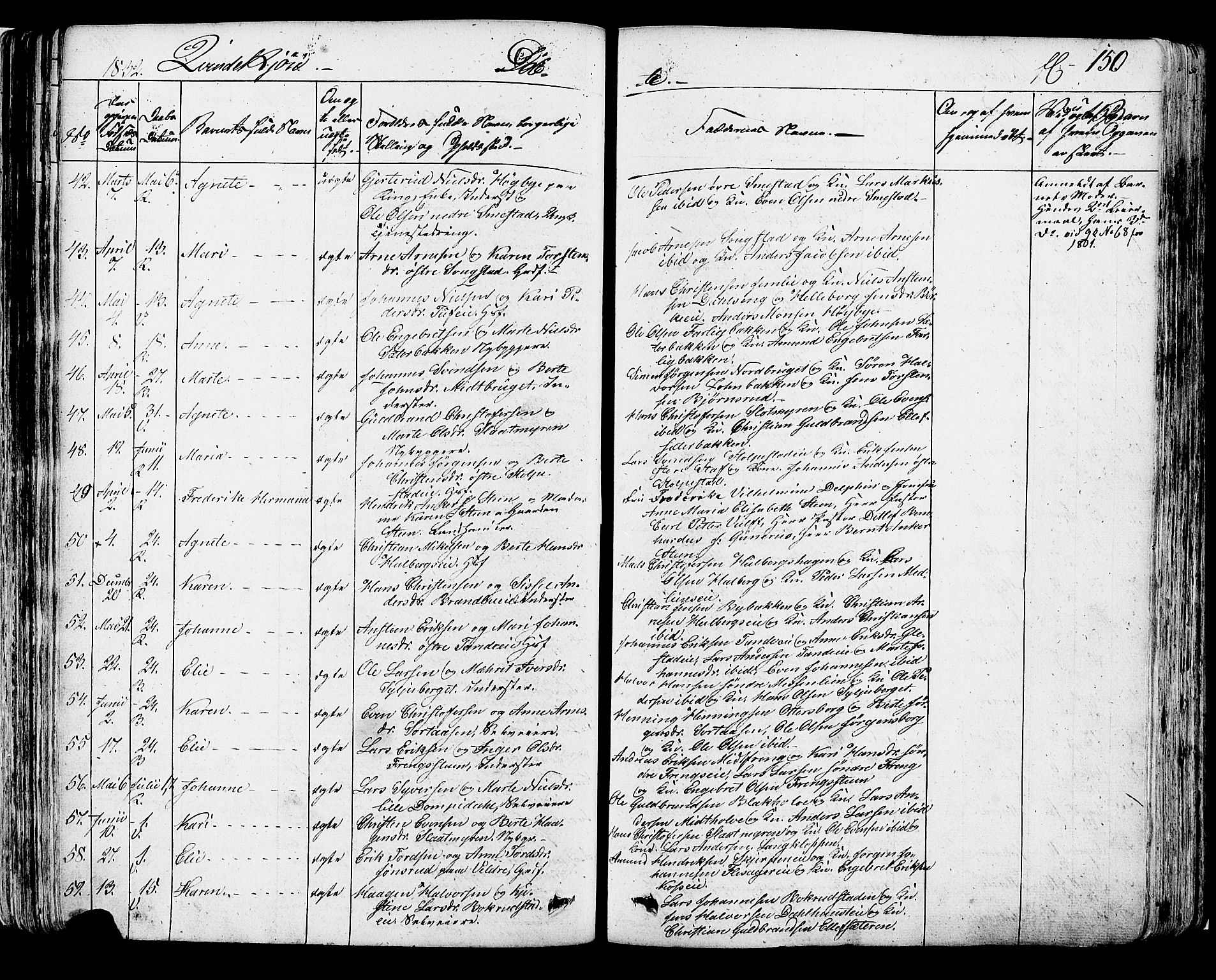 Ringsaker prestekontor, SAH/PREST-014/K/Ka/L0007: Parish register (official) no. 7A, 1826-1837, p. 150